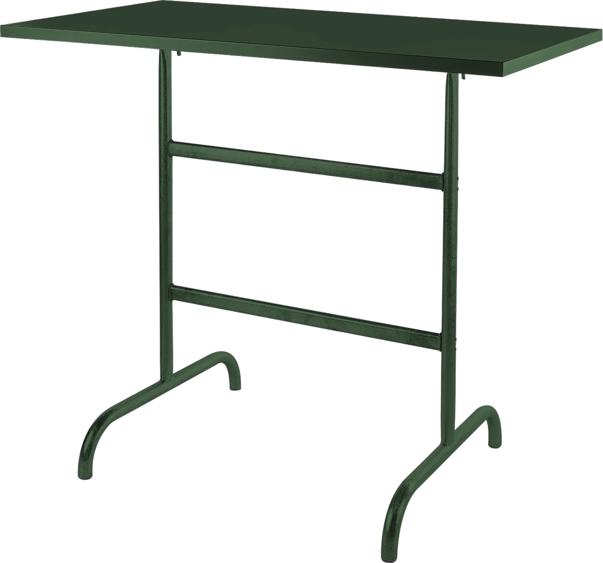 Säntis Metall-Stehtisch Outdoor 130x70 /110 klappbar in Tannengrün präsentiert im Onlineshop von KAQTU Design AG. Hochtisch Outdoor ist von Schaffner