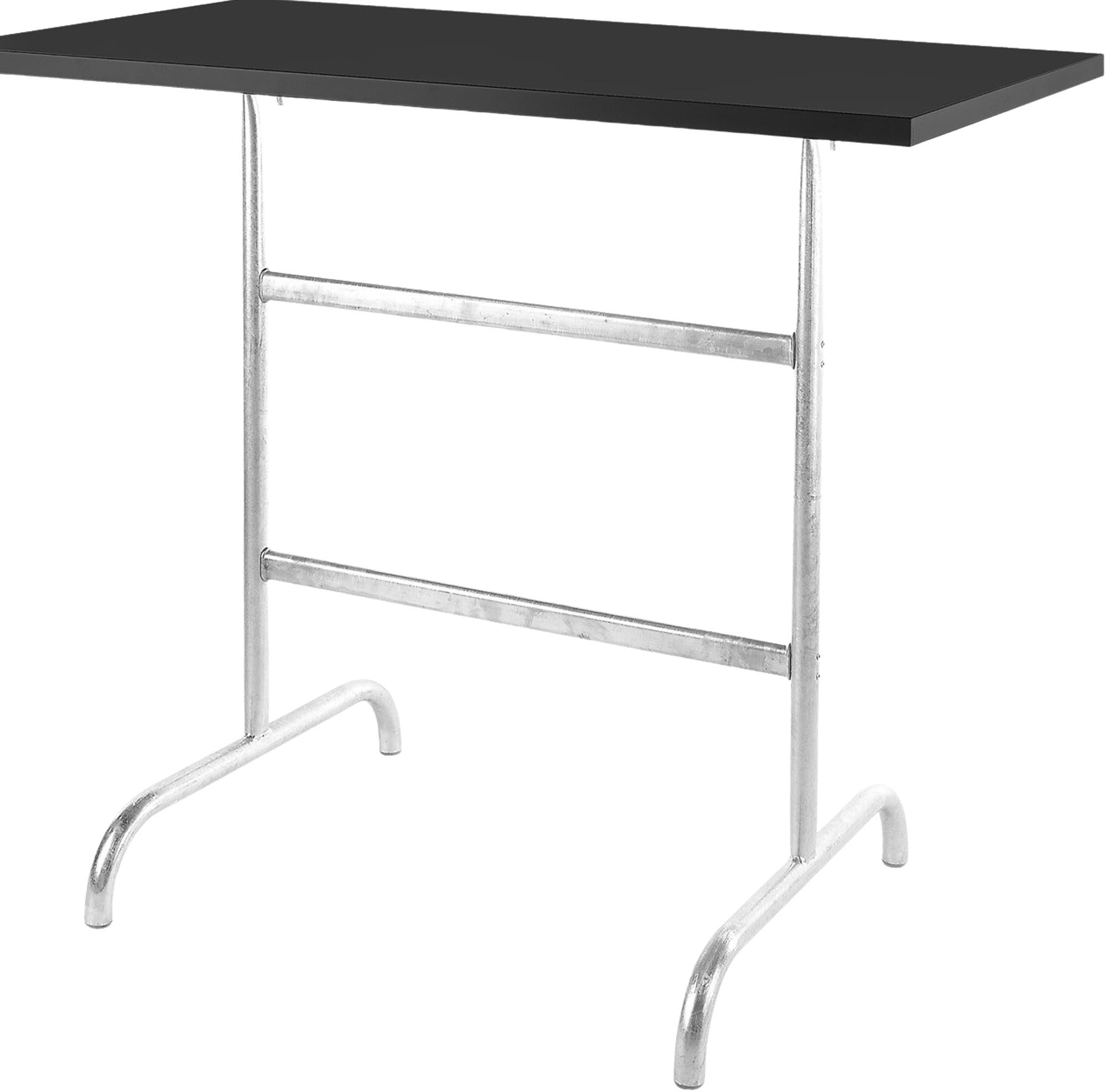 Säntis Metall-Stehtisch Outdoor 130x70 /110 klappbar in Schwarz / Feuerverzinkt präsentiert im Onlineshop von KAQTU Design AG. Gartentisch ist von Schaffner