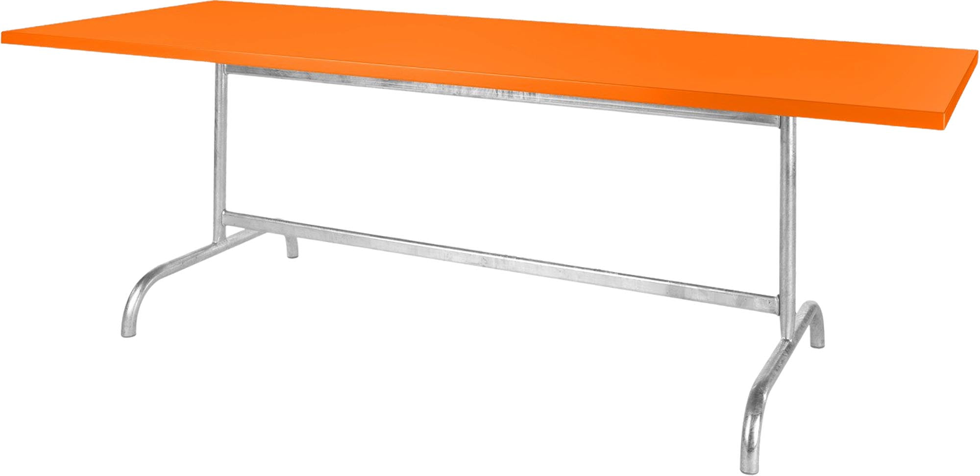 Säntis Metall-Gartentisch 240x80 klappbar in Orange präsentiert im Onlineshop von KAQTU Design AG. Gartentisch ist von Schaffner