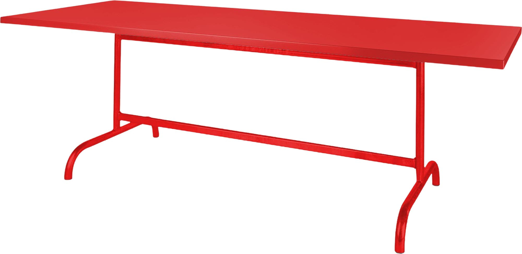 Säntis Metall-Gartentisch 240x80 klappbar in Rot präsentiert im Onlineshop von KAQTU Design AG. Gartentisch ist von Schaffner