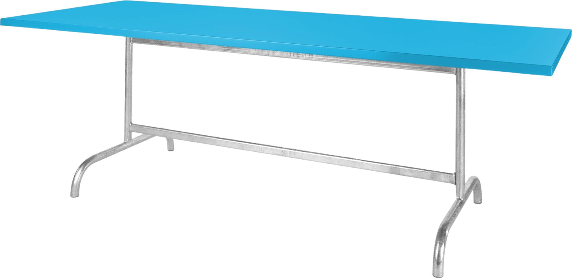 Säntis Metall-Gartentisch 240x80 klappbar in Türkis präsentiert im Onlineshop von KAQTU Design AG. Gartentisch ist von Schaffner