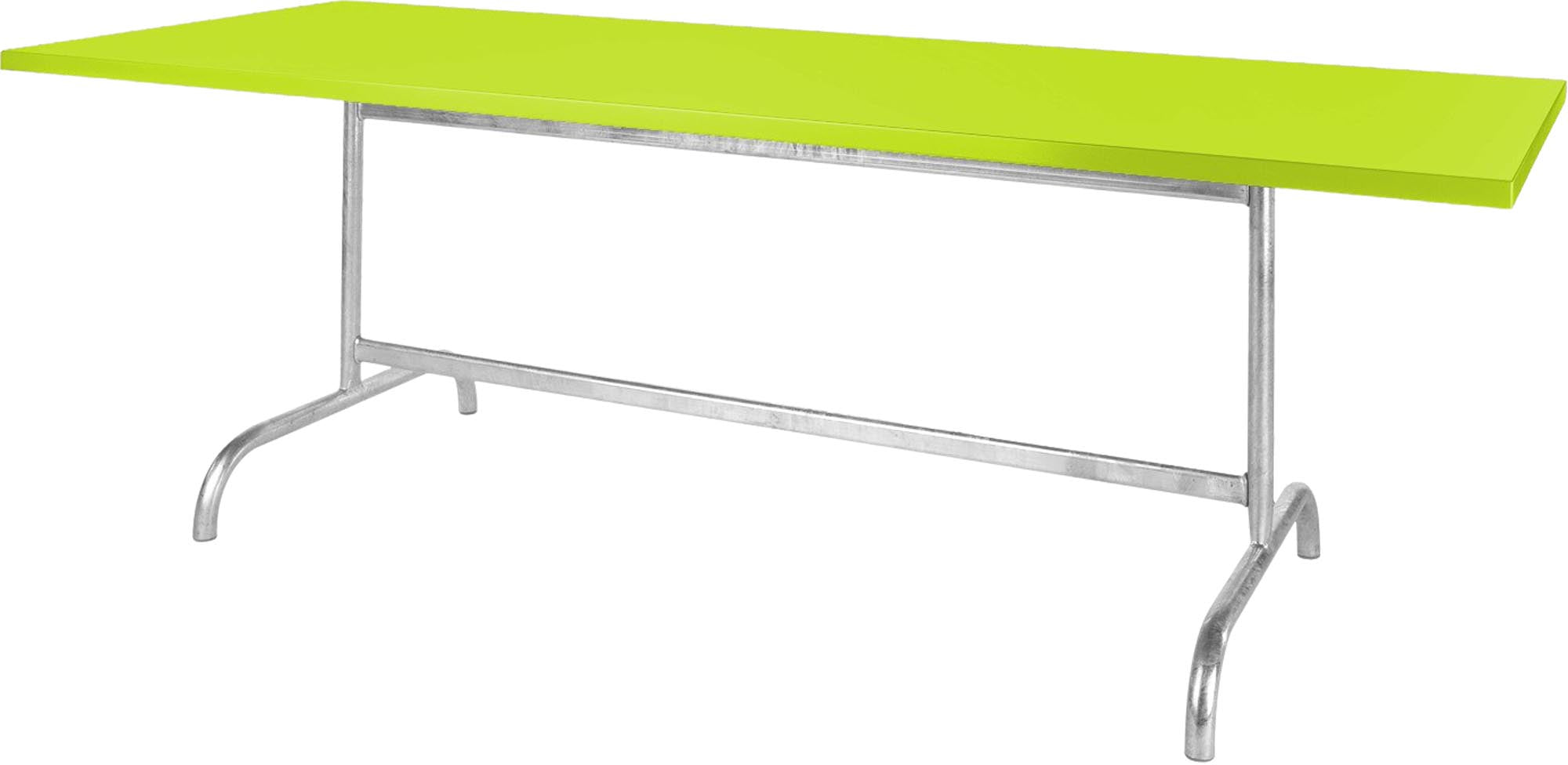 Robuster, klappbarer Metall-Gartentisch 240x80 cm von Schaffner, wetterfest, UV-beständig, leicht zu lagern, langlebig, Swiss Made – ideal für Garten & Terrasse.