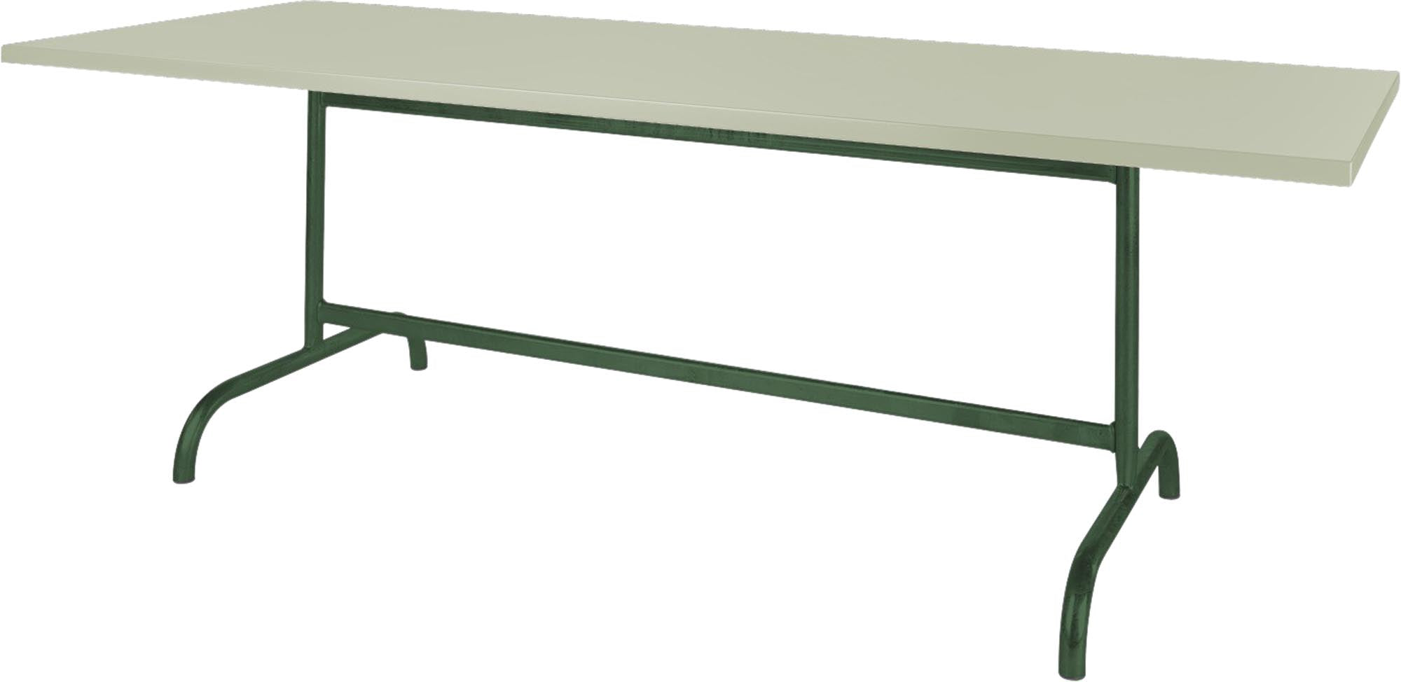 Säntis Metall-Gartentisch 240x80 klappbar in Pastellgrün präsentiert im Onlineshop von KAQTU Design AG. Gartentisch ist von Schaffner