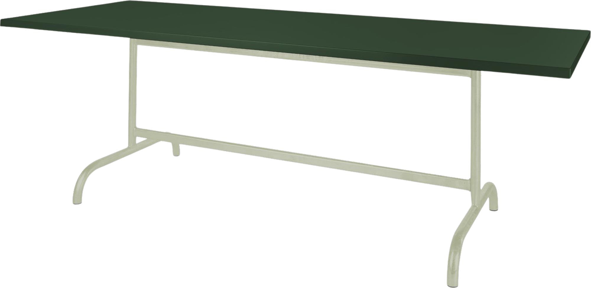 Säntis Metall-Gartentisch 240x80 klappbar in Tannengrün präsentiert im Onlineshop von KAQTU Design AG. Gartentisch ist von Schaffner