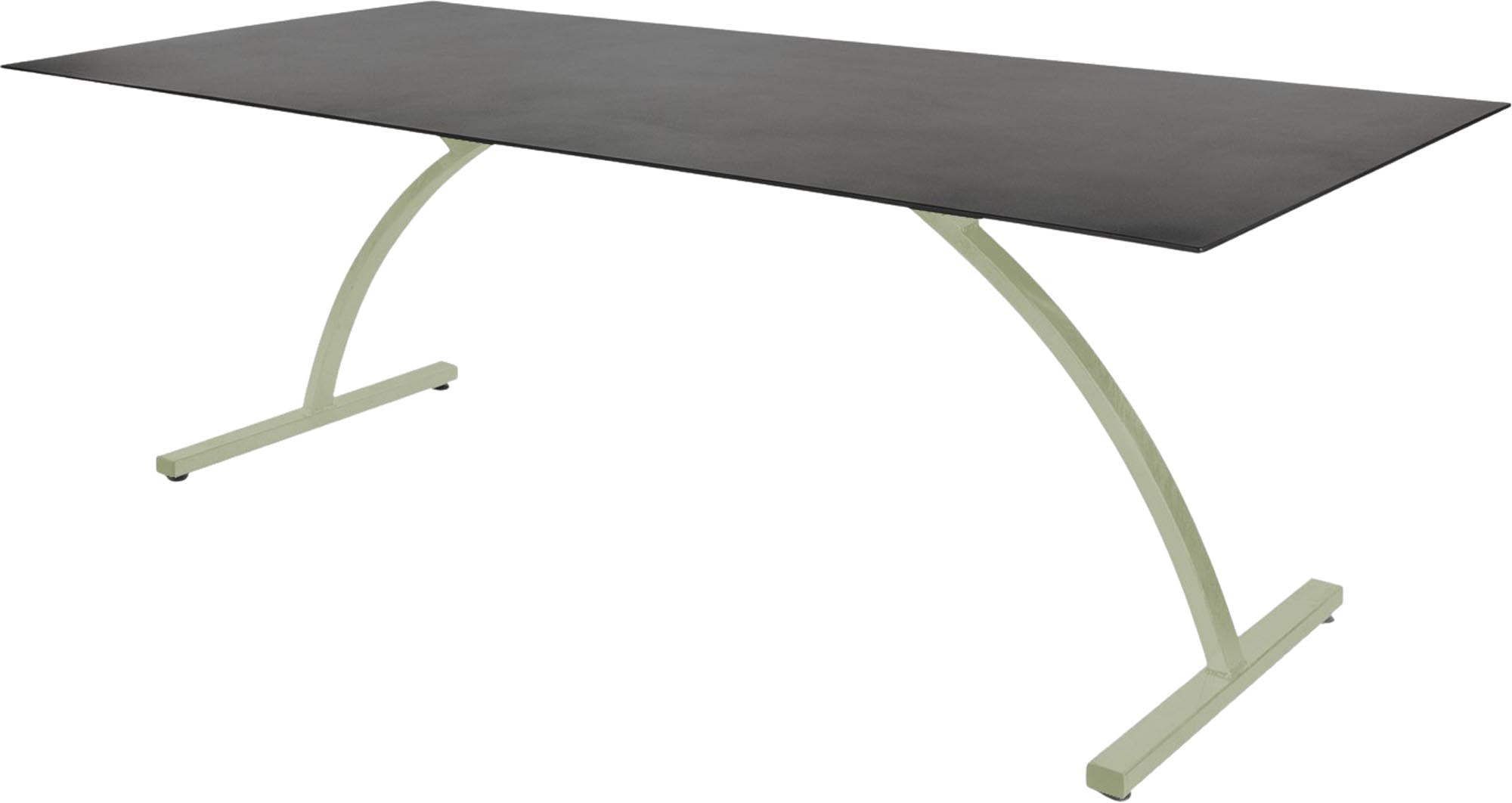 Moderner klappbarer Gartentisch Bernardino aus langlebigem Glasfaser, 220x100 cm, ideal für gesellige Abende im Garten.