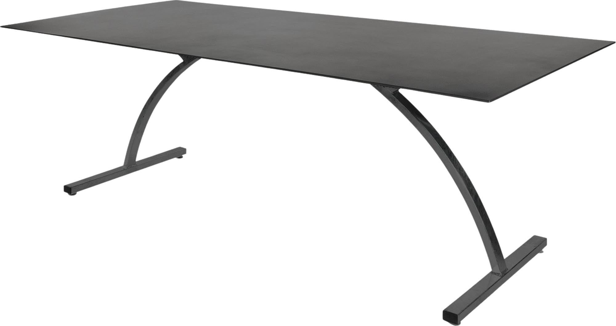 Eleganter klappbarer Gartentisch Bernardino aus robustem Glasfaser, 220x100 cm, perfekt für entspannte Stunden im Freien.