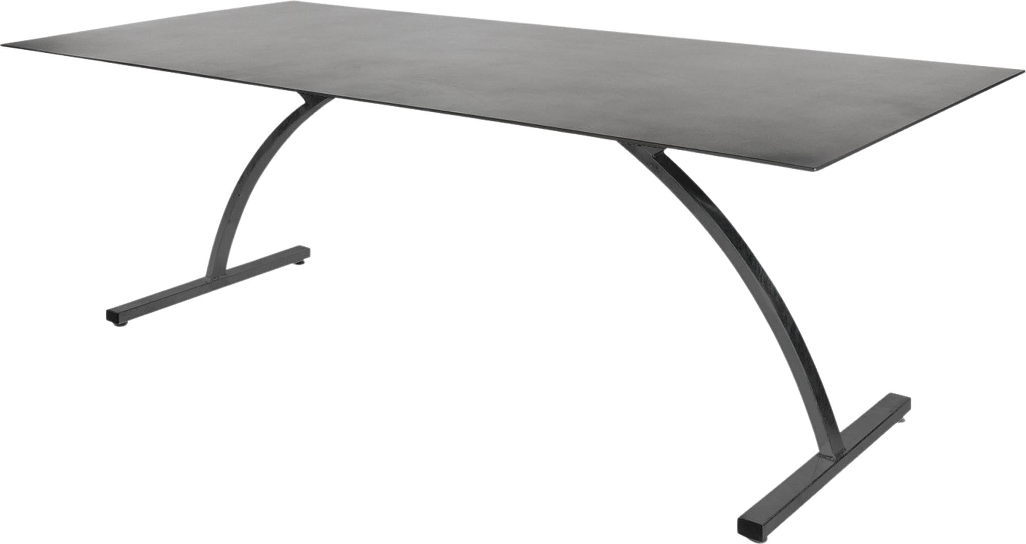 Hochwertiger Bernardino Gartentisch aus Glasfaser, 220x100 cm, klappbar, wetterfest, UV-beständig, robust, pflegeleicht, ideal für Garten, Balkon oder Terrasse.