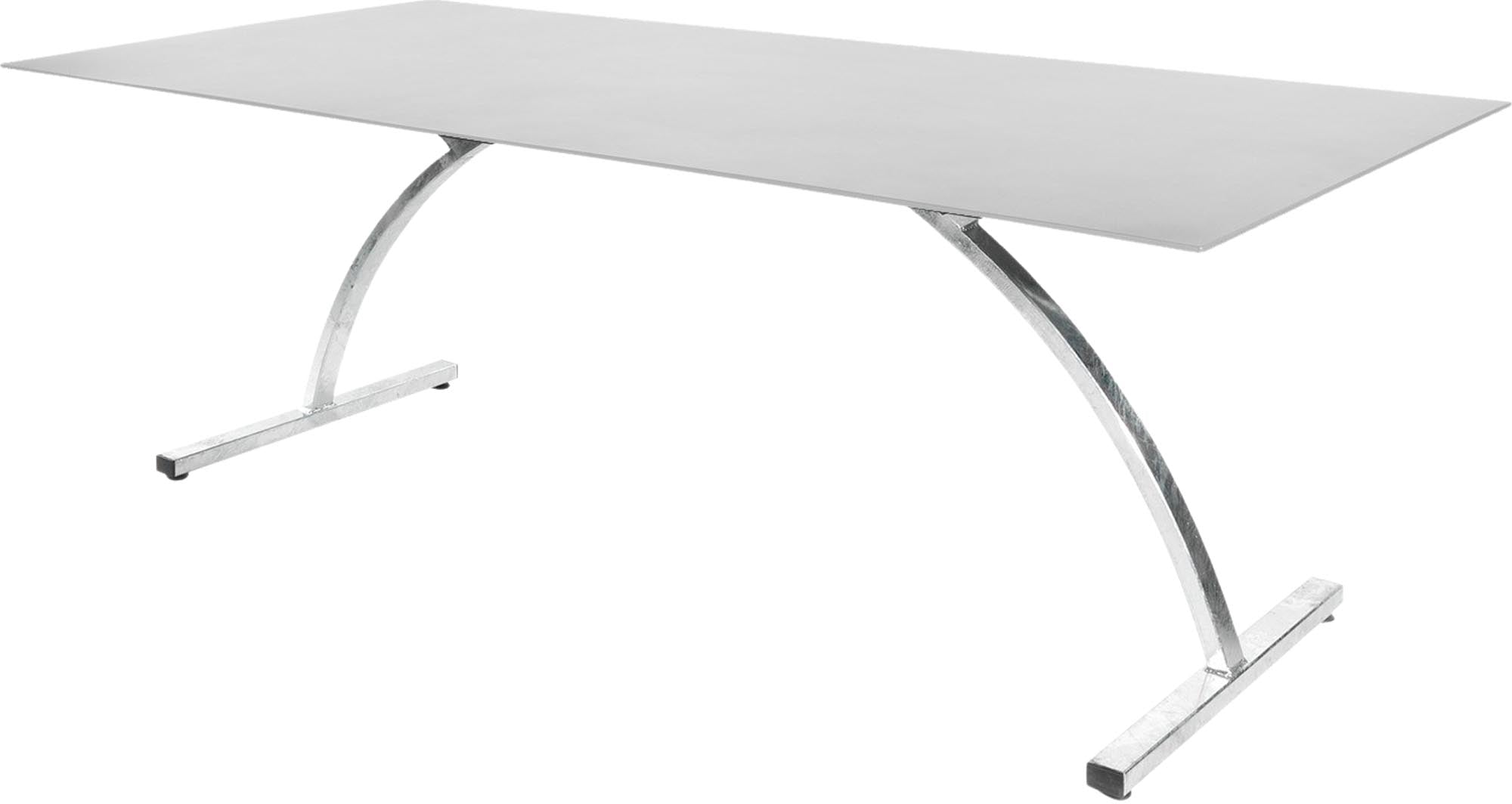 Moderner klappbarer Gartentisch Bernardino aus langlebigem Glasfaser, 220x100 cm, perfekt für gesellige Abende im Garten.