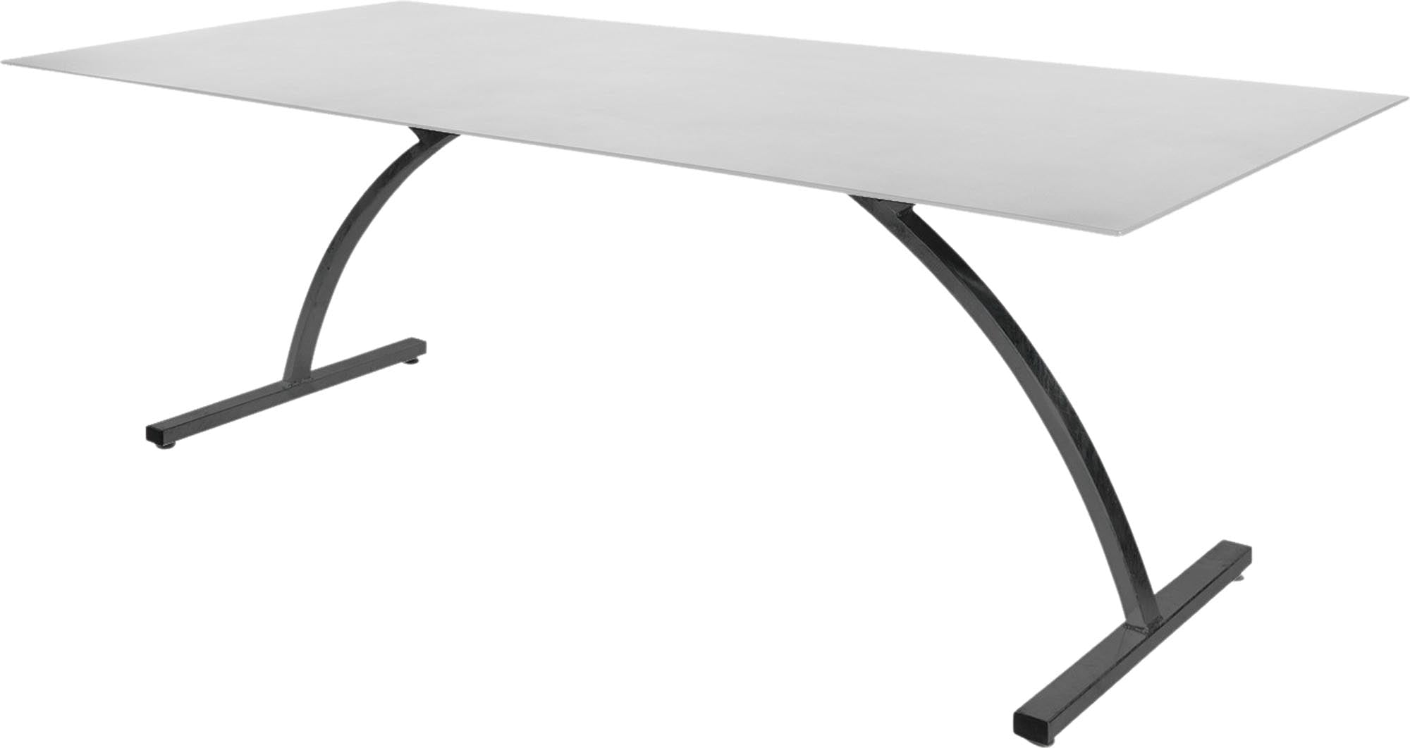 Bernardino Gartentisch aus Glasfaser 220x100 klappbar in Weiss präsentiert im Onlineshop von KAQTU Design AG. Gartentisch ist von Schaffner