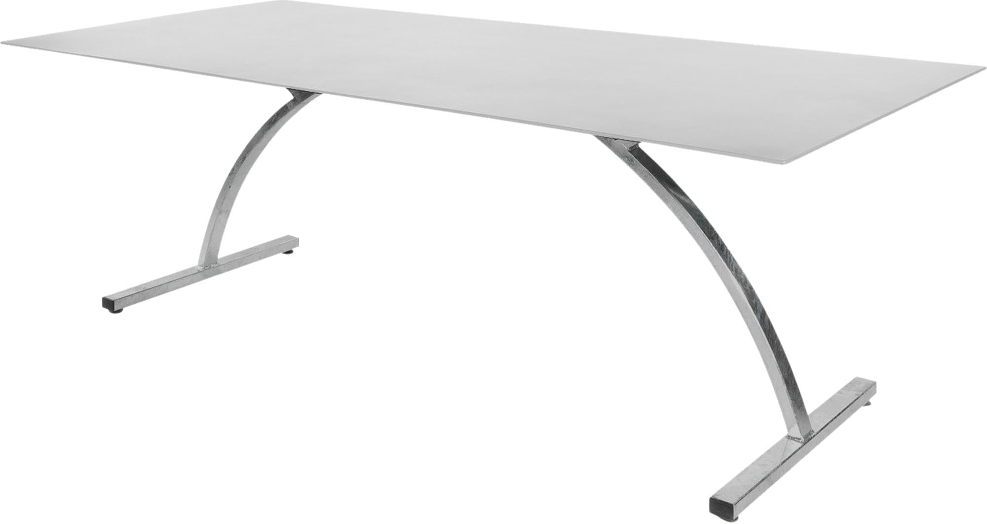 Eleganter klappbarer Gartentisch Bernardino aus robustem Glasfaser, 220x100 cm, ideal für entspannte Stunden im Freien.