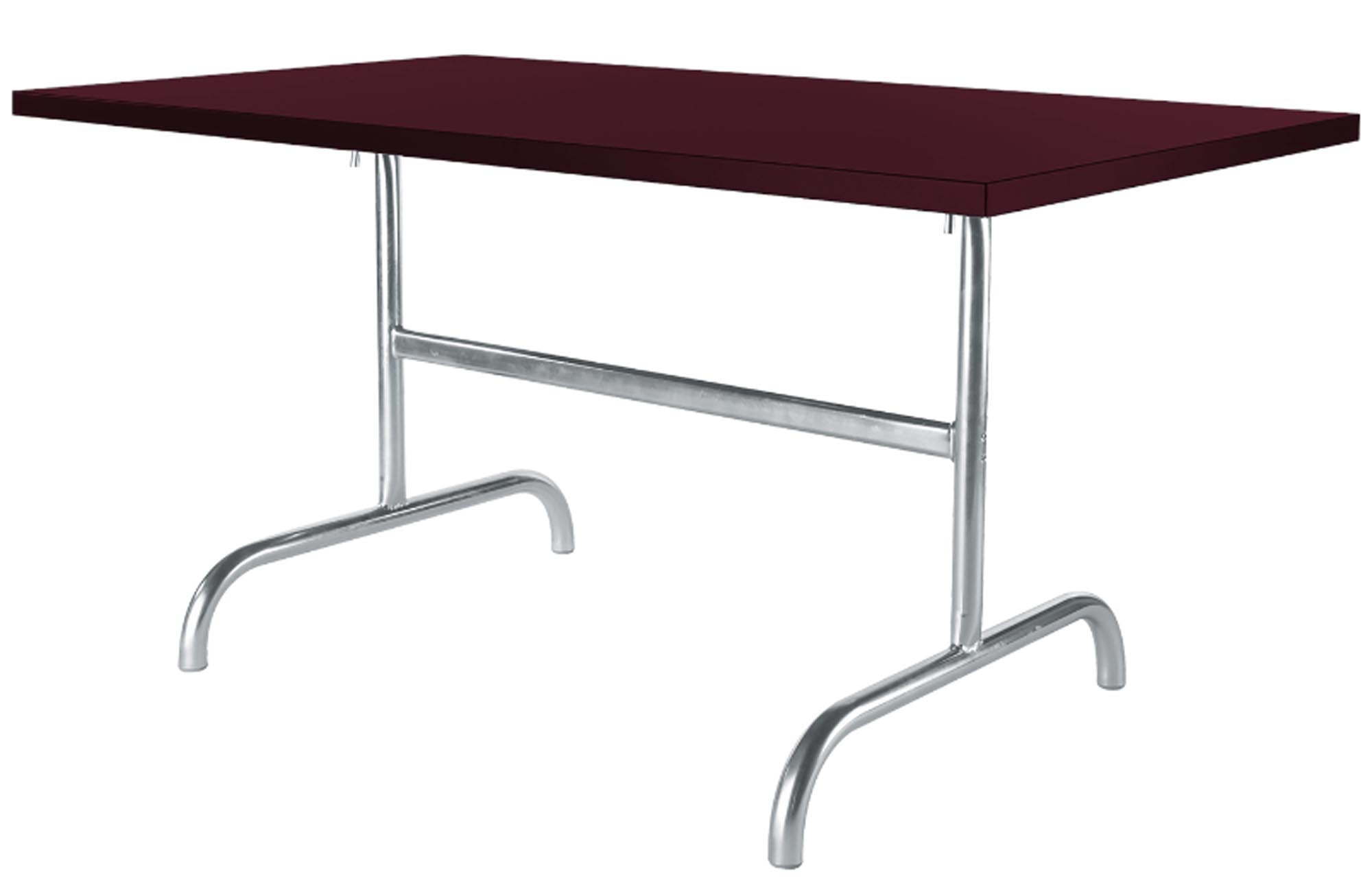 Eleganter klappbarer Gartentisch aus Metall, 165x90 cm, perfekt für entspannte Stunden im Freien. Hochwertige Verarbeitung für jeden Anlass.