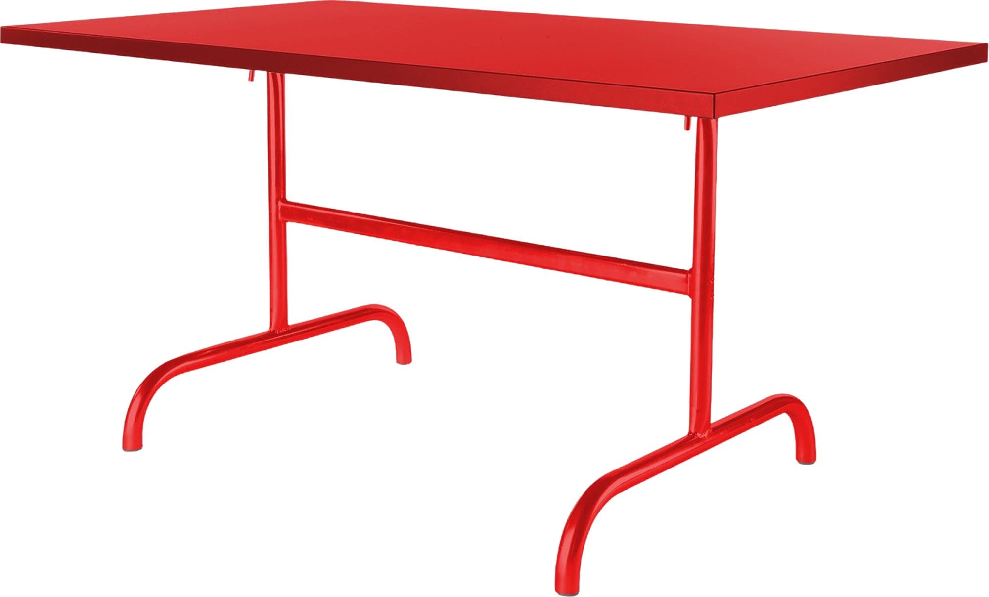Säntis Metall-Gartentisch 165x90 klappbar in Rot präsentiert im Onlineshop von KAQTU Design AG. Gartentisch ist von Schaffner