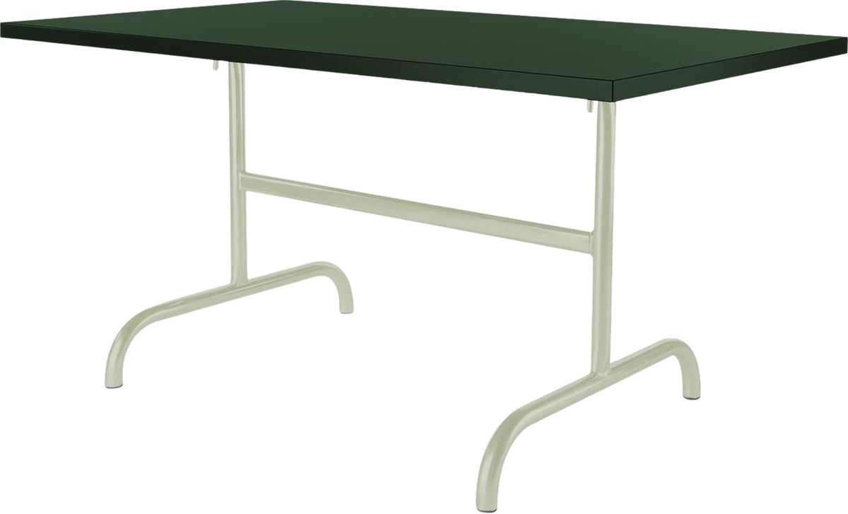 Säntis Metall-Gartentisch 165x90 klappbar in Tannengrün präsentiert im Onlineshop von KAQTU Design AG. Gartentisch ist von Schaffner