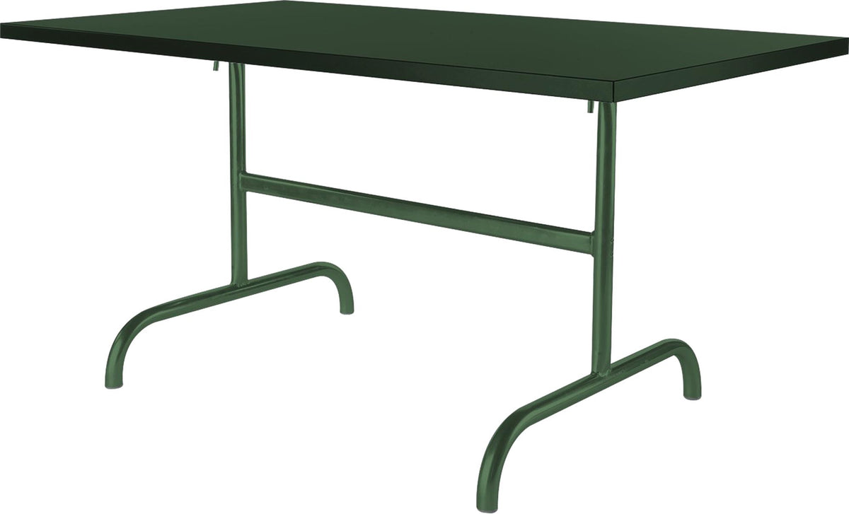 Säntis Metall-Gartentisch 165x90 klappbar in Tannengrün präsentiert im Onlineshop von KAQTU Design AG. Gartentisch ist von Schaffner