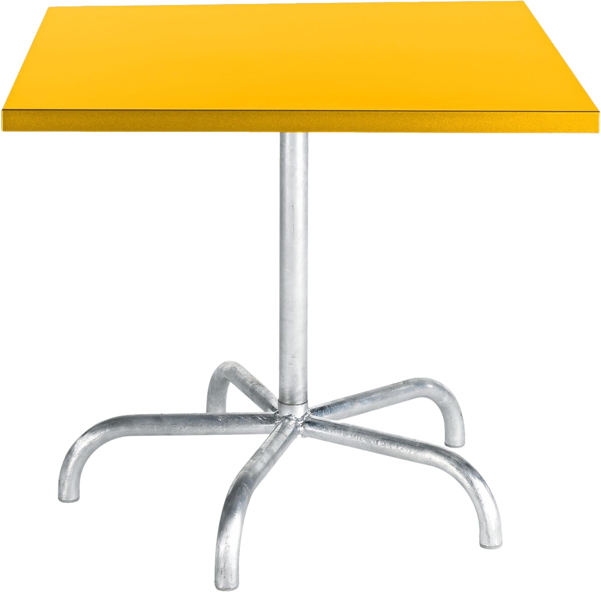 Säntis Metall-Gartentisch 80x80 klappbar in Gelb präsentiert im Onlineshop von KAQTU Design AG. Gartentisch ist von Schaffner