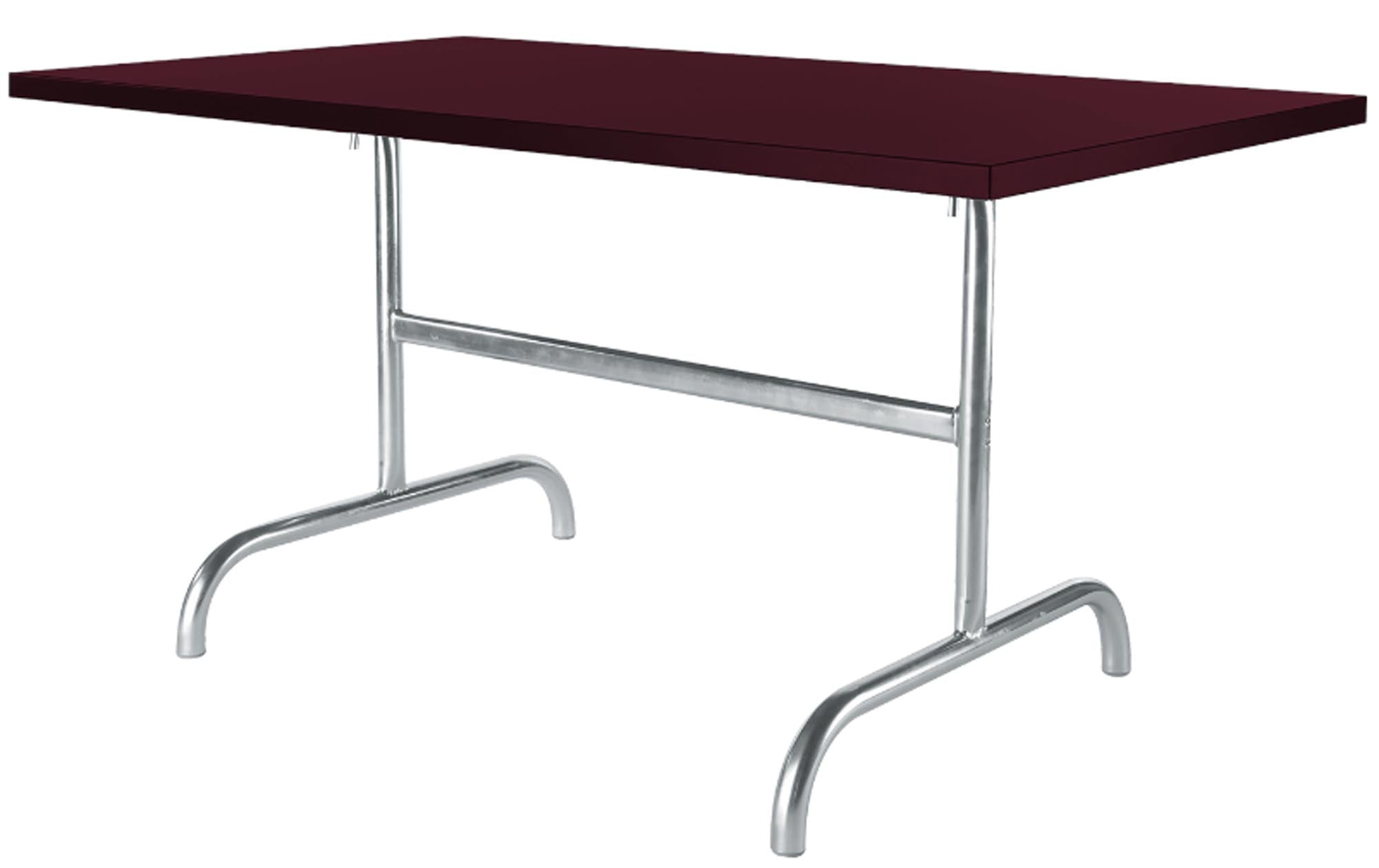 Eleganter klappbarer Gartentisch Säntis aus robustem Metall, ideal für gesellige Abende im Freien oder auf der Terrasse.