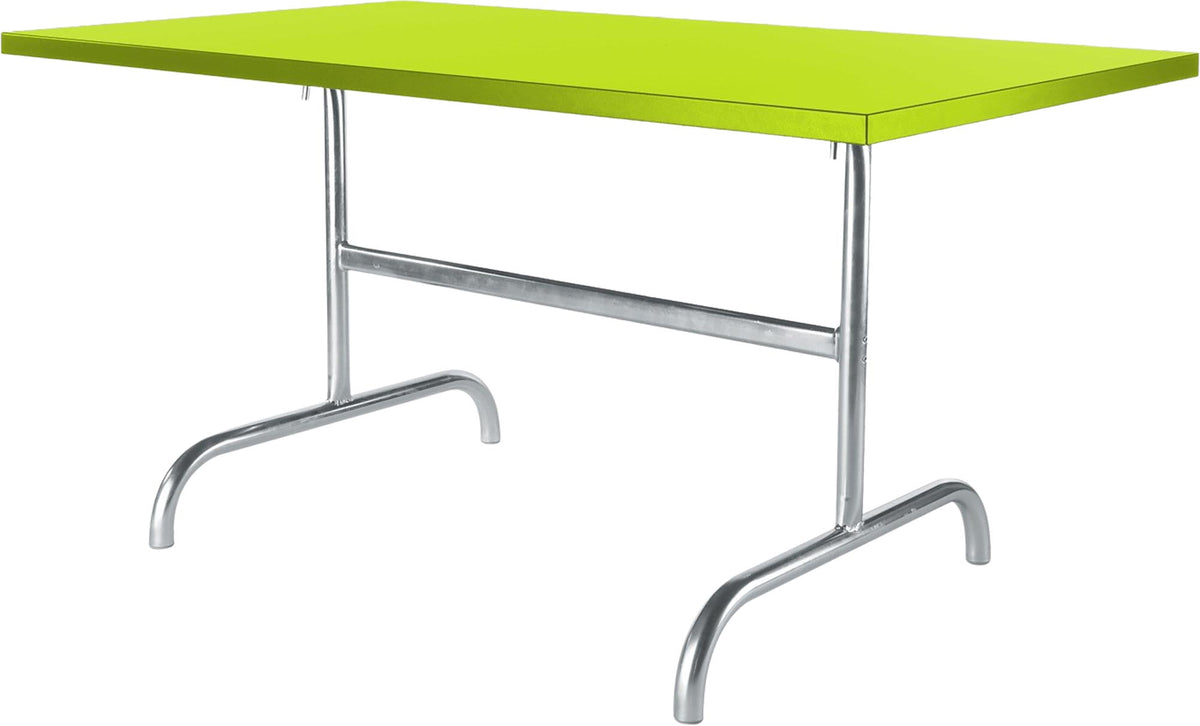 Säntis Metall-Gartentisch 140x80 klappbar in Hellgrün präsentiert im Onlineshop von KAQTU Design AG. Gartentisch ist von Schaffner
