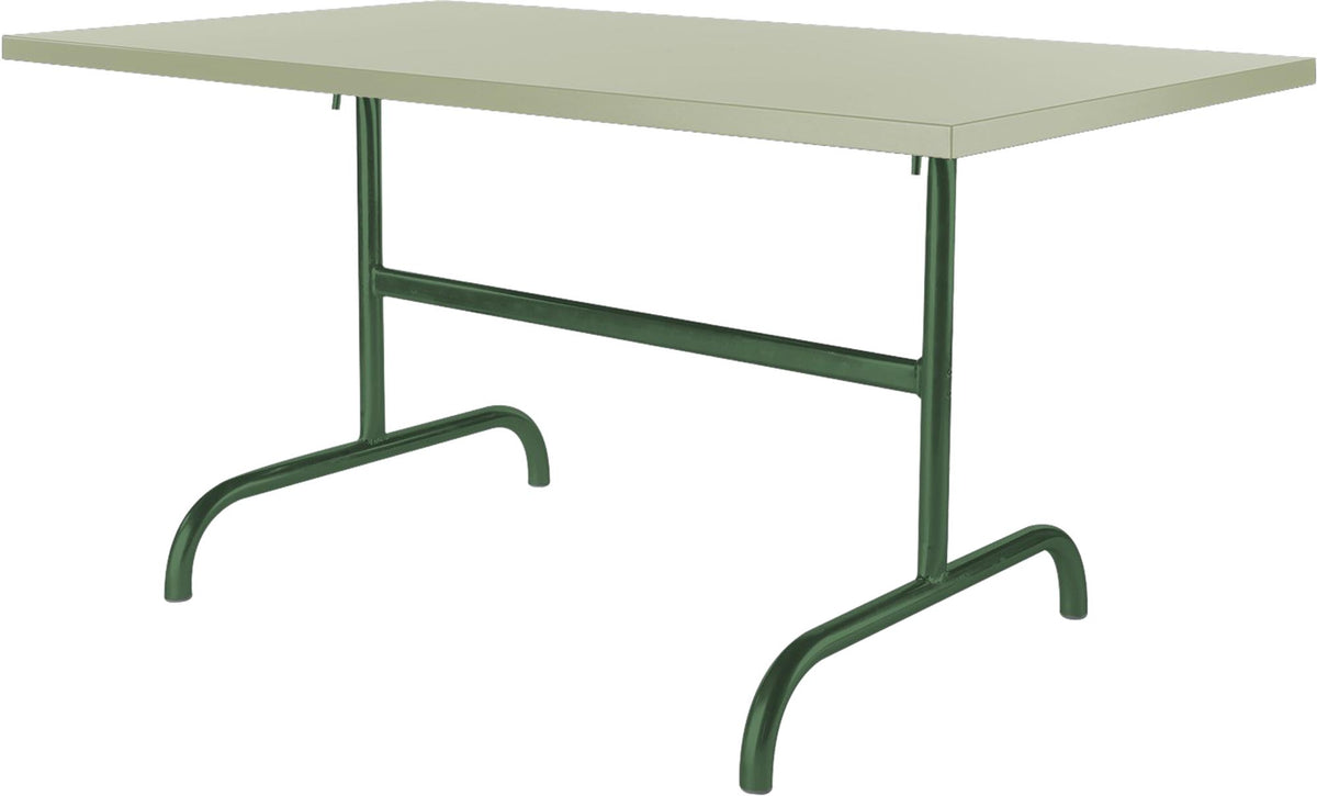 Säntis Metall-Gartentisch 140x80 klappbar in Pastellgrün präsentiert im Onlineshop von KAQTU Design AG. Gartentisch ist von Schaffner