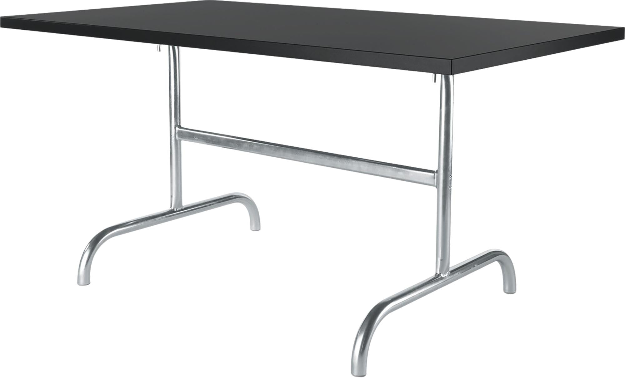 Moderner klappbarer Gartentisch Säntis aus robustem Metall, 140x80 cm, perfekt für Gartenpartys und gemütliche Abende im Freien.