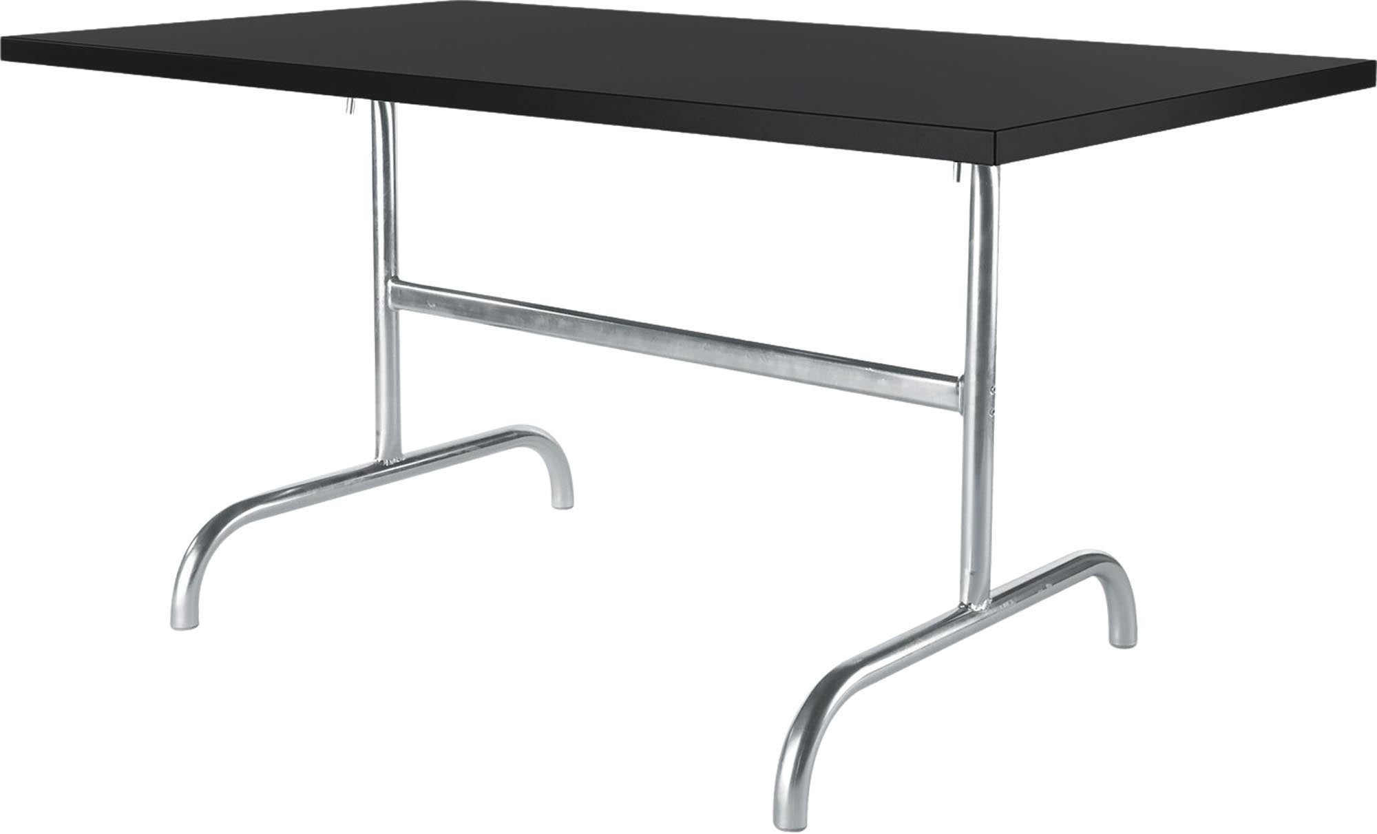 Eleganter klappbarer Gartentisch Säntis aus langlebigem Metall, 140x80 cm, ideal für entspannte Stunden im Freien und gesellige Zusammenkünfte.