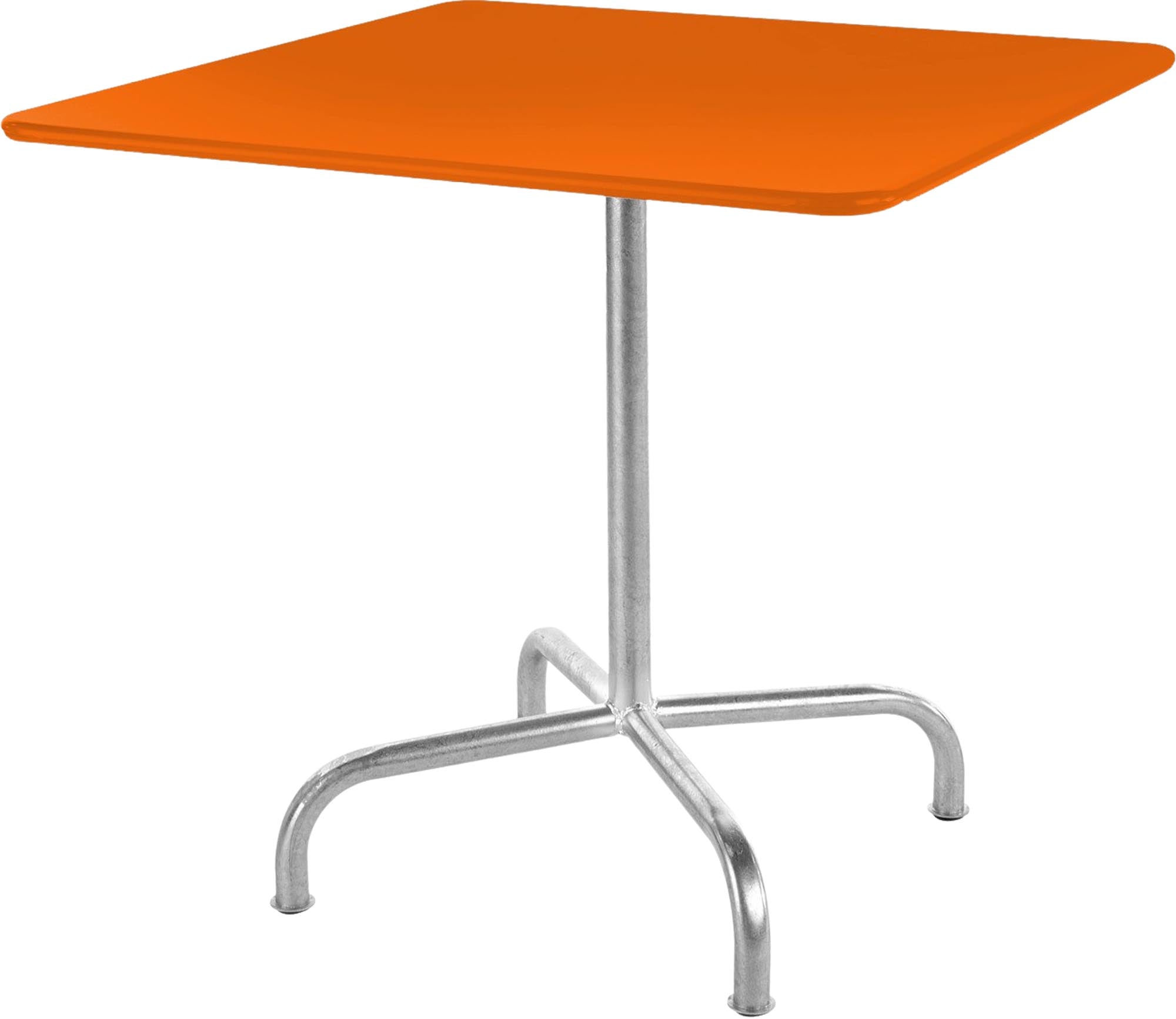 Rigi Metall-Gartentisch 80x80 klappbar in Orange präsentiert im Onlineshop von KAQTU Design AG. Gartentisch ist von Schaffner