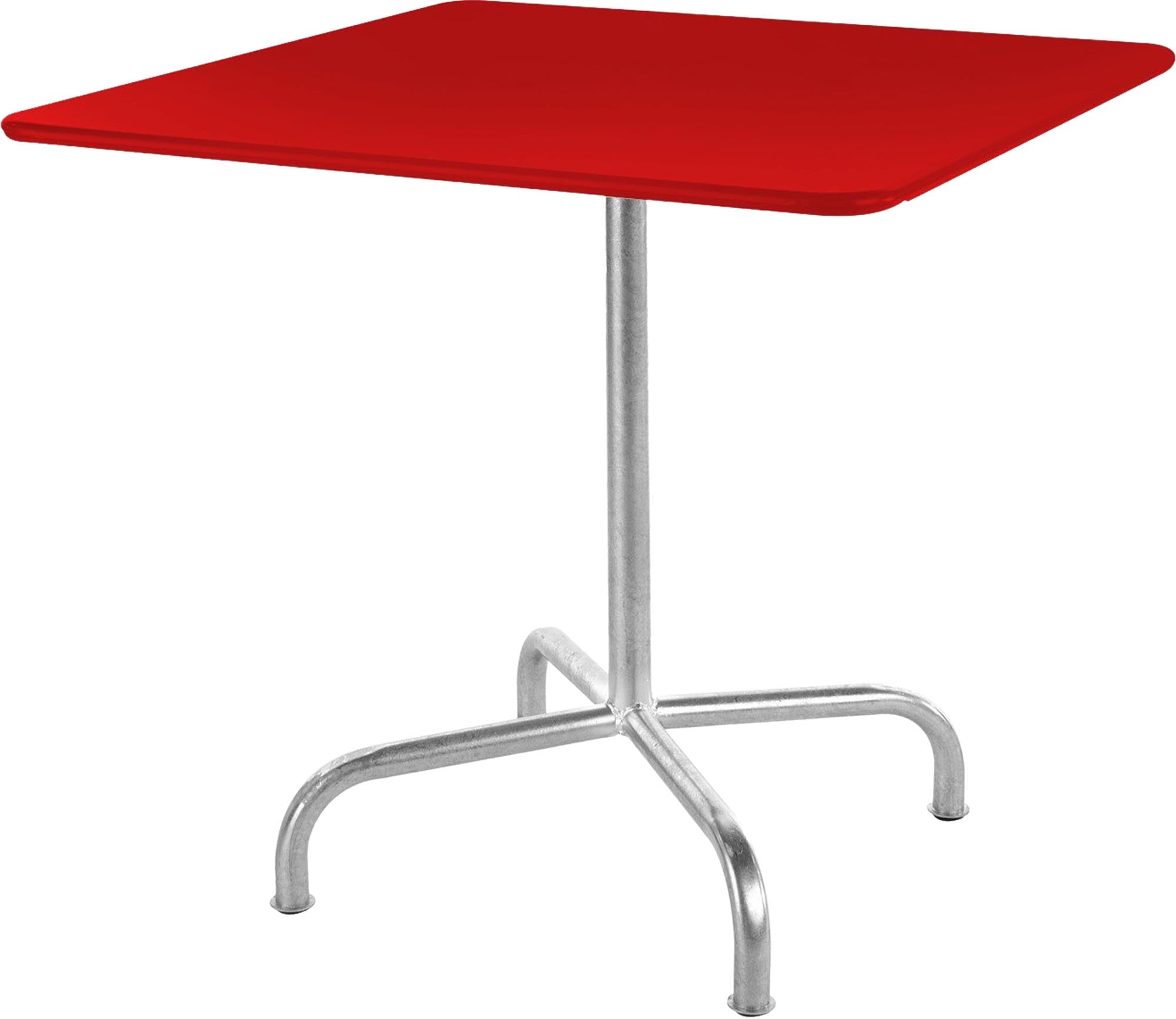 Rigi Metall-Gartentisch 80x80 klappbar in Rot präsentiert im Onlineshop von KAQTU Design AG. Gartentisch ist von Schaffner