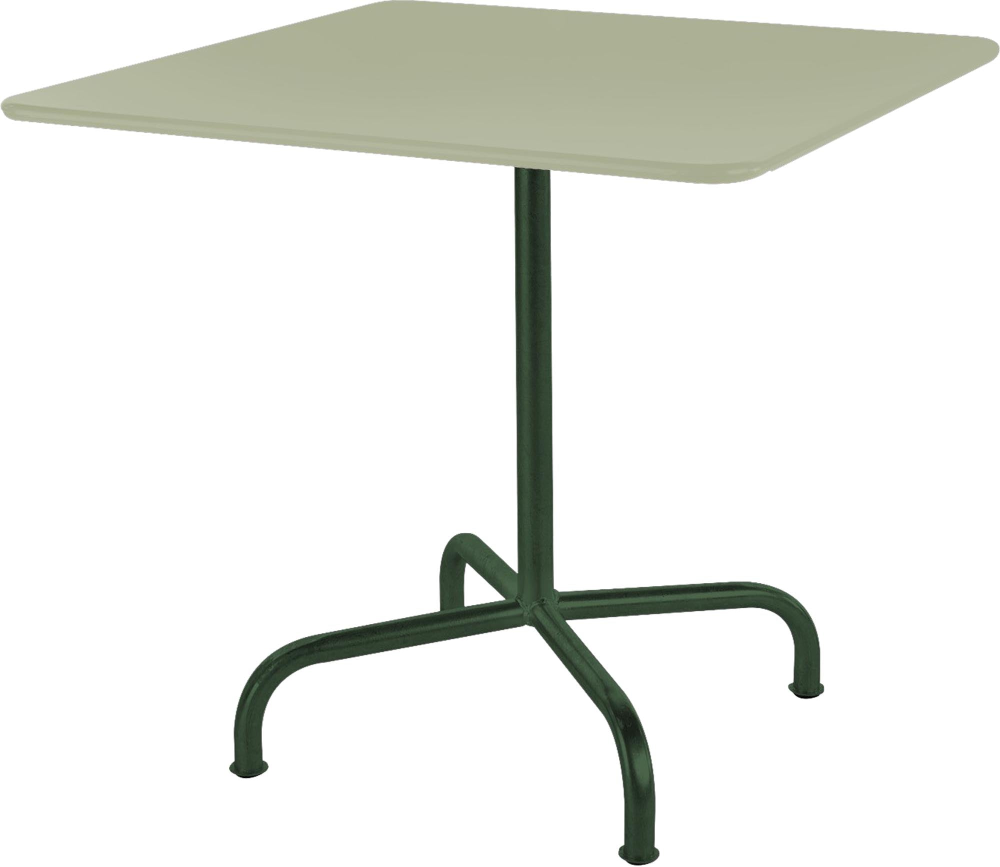 Rigi Metall-Gartentisch 80x80 klappbar in Pastellgrün präsentiert im Onlineshop von KAQTU Design AG. Gartentisch ist von Schaffner
