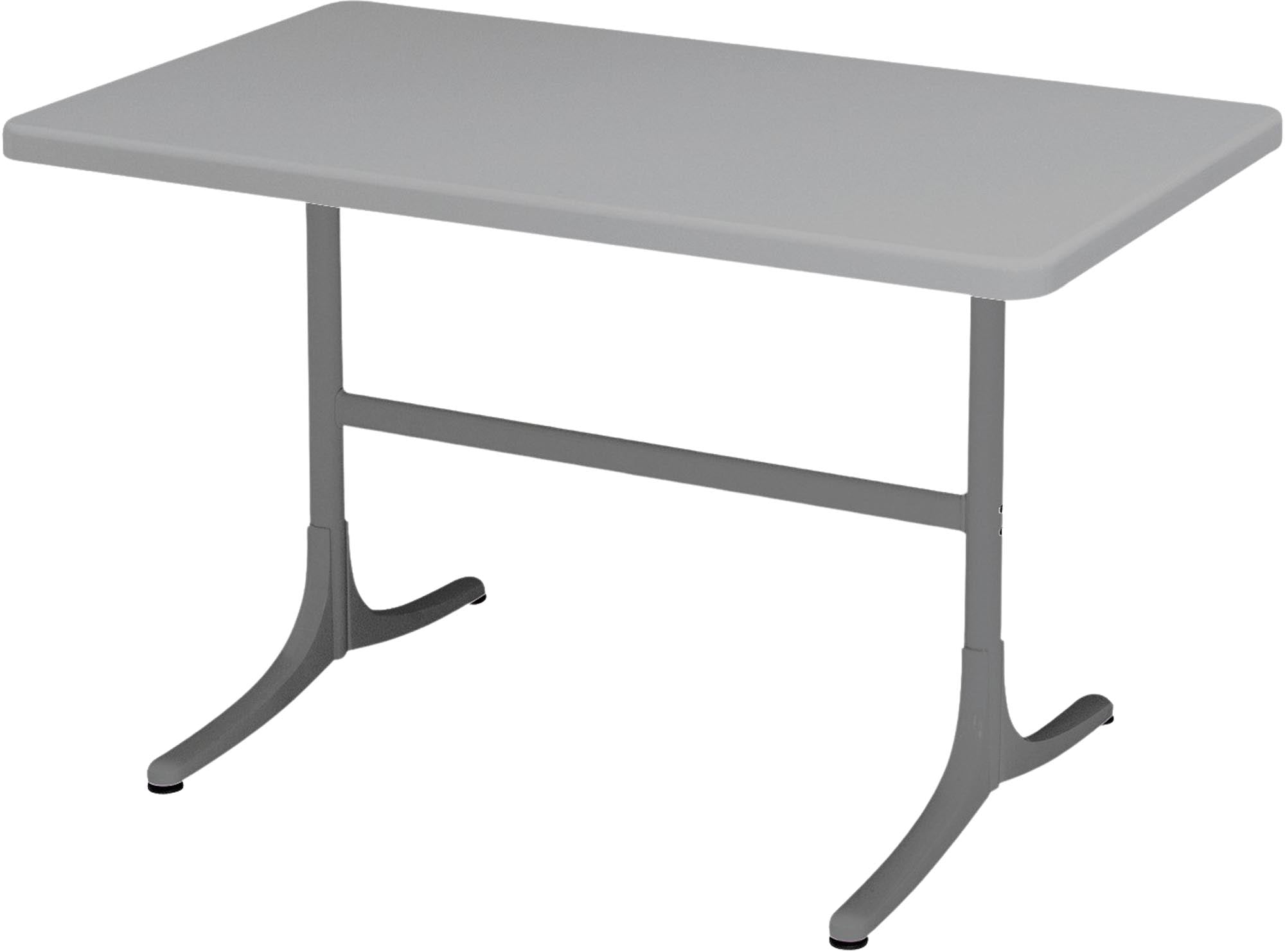 Schaffhausen Glasfaser-Gartentisch 120x70 klappbar – wetterfest, langlebig, Schweizer Qualität, modernes Design, outdoor, platzsparend, UV-beständig.