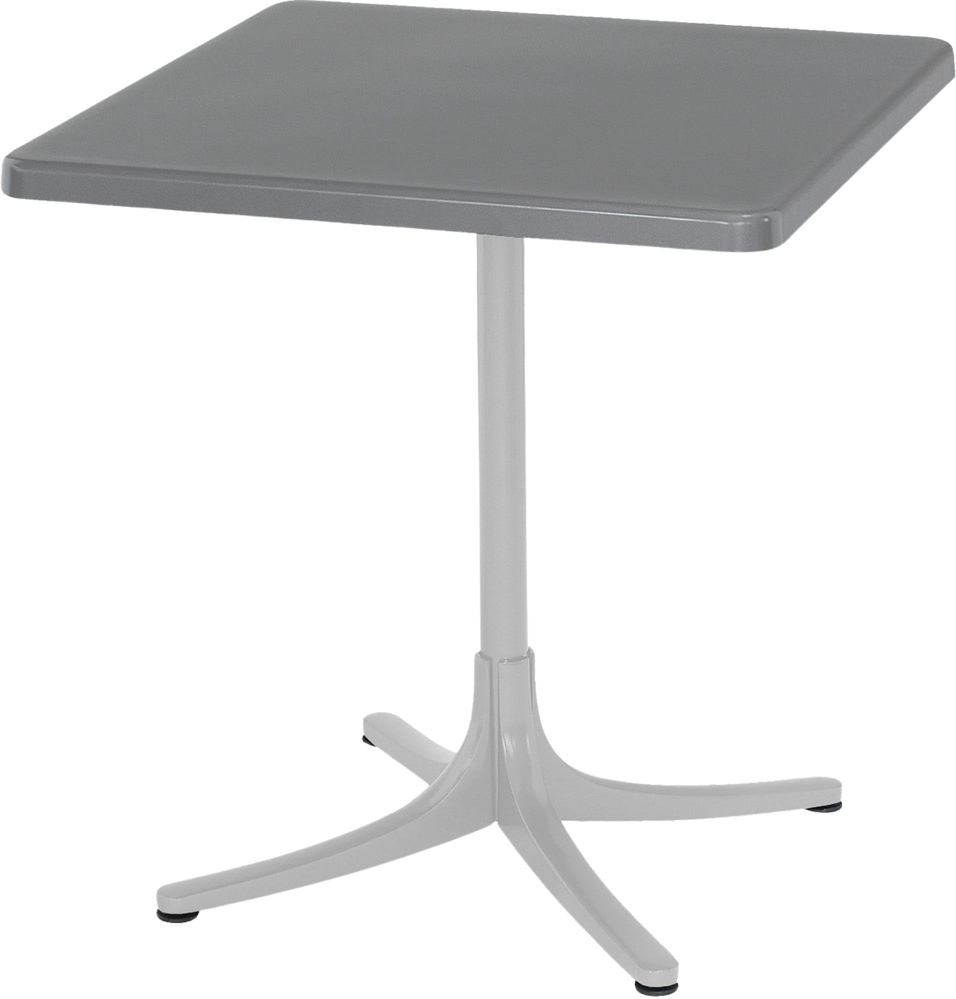 Eleganter, wetterfester Schaffner Glasfaser-Gartentisch 70x70 cm, klappbar, UV-resistent, langlebig, platzsparend, Swiss Made – ideal für Garten, Balkon und Terrasse.