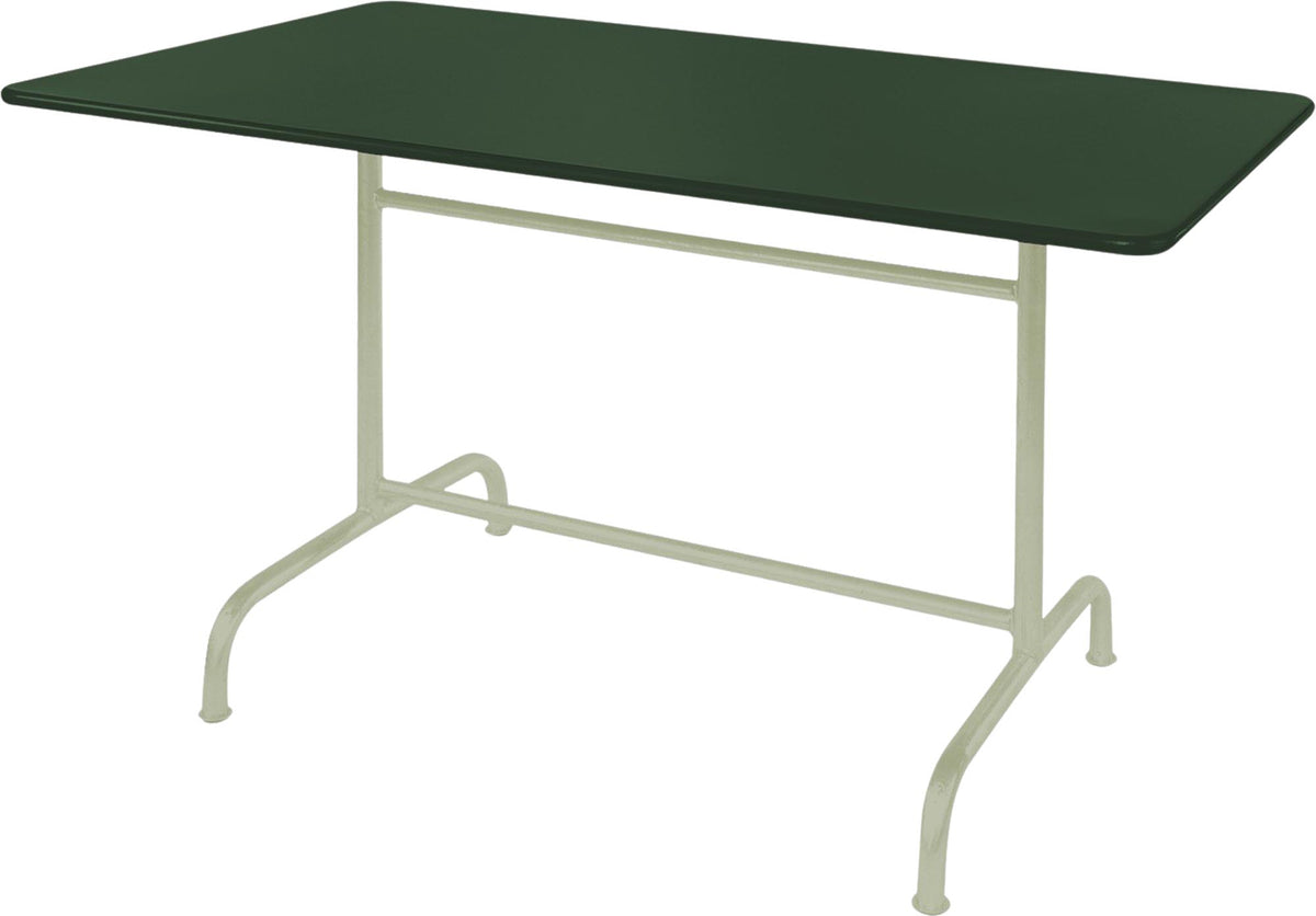 Rigi Metall-Gartentisch 140x80 klappbar in Tannengrün präsentiert im Onlineshop von KAQTU Design AG. Gartentisch ist von Schaffner
