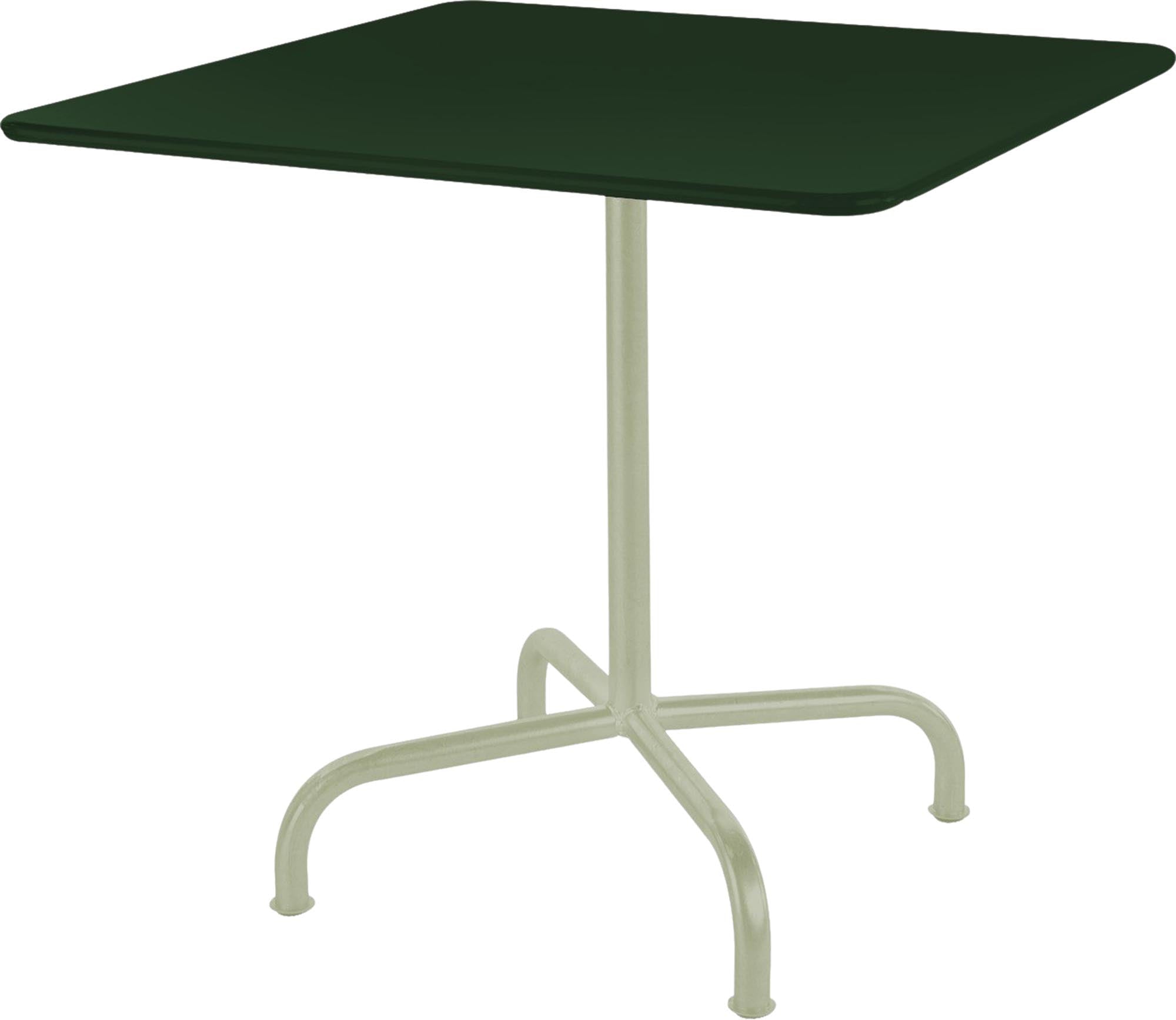 Rigi Metall-Gartentisch 70x70 klappbar in Tannengrün präsentiert im Onlineshop von KAQTU Design AG. Gartentisch ist von Schaffner