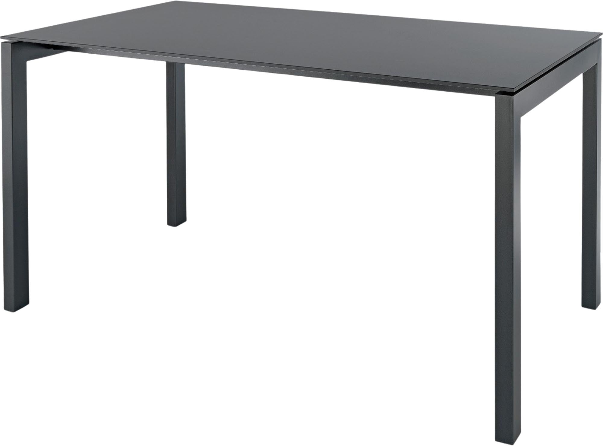 Luzern Glasfaser-Gartentisch 140x80 in Graphit / Anthrazit präsentiert im Onlineshop von KAQTU Design AG. Gartentisch ist von Schaffner