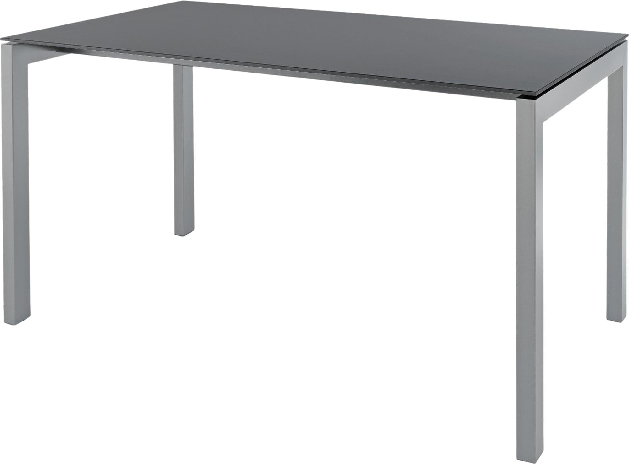 Luzern Glasfaser-Gartentisch 140x80 in Graphit / Alusilber präsentiert im Onlineshop von KAQTU Design AG. Gartentisch ist von Schaffner