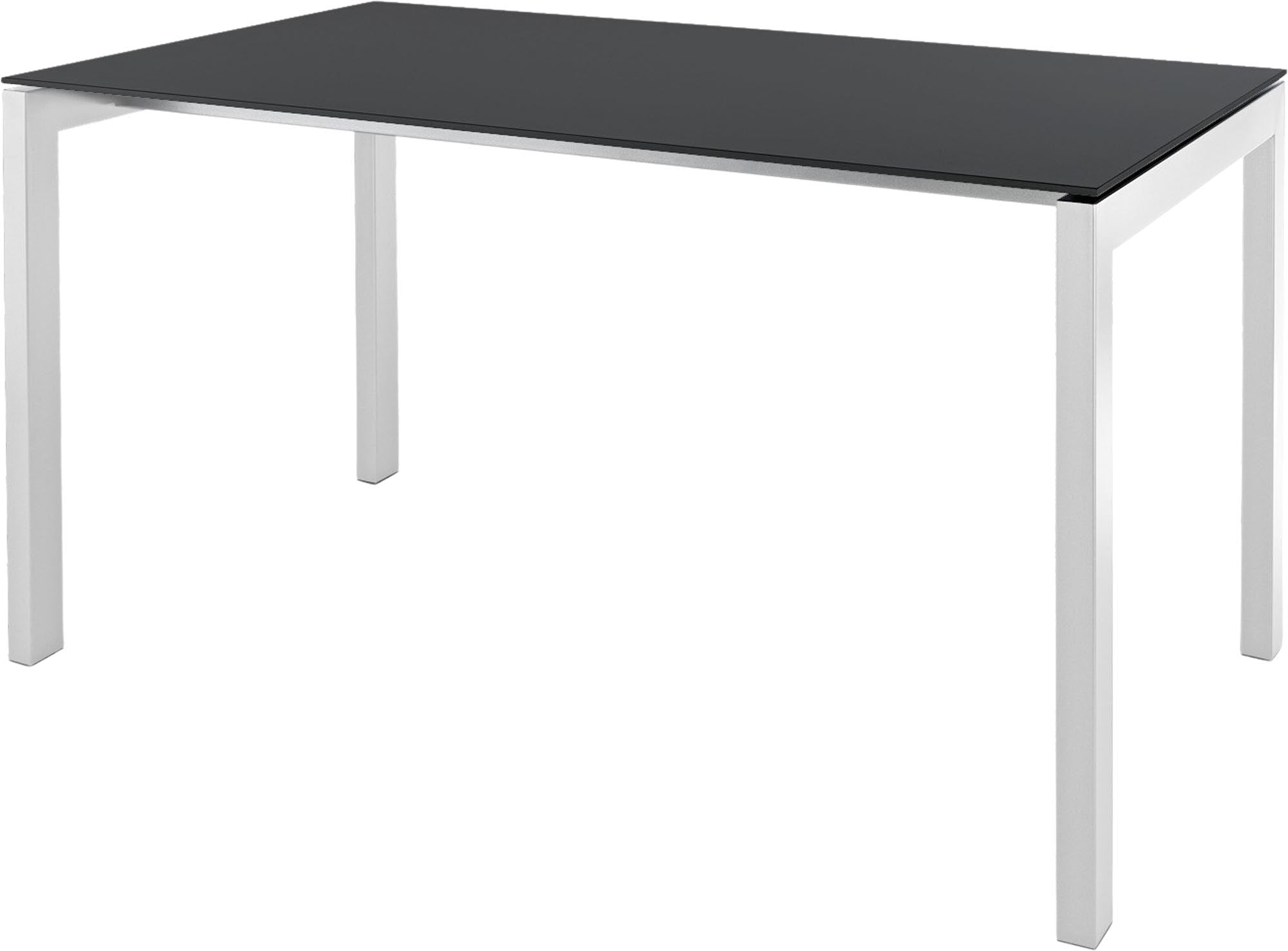 Luzern Glasfaser-Gartentisch 140x80 in Anthrazit / Weiss präsentiert im Onlineshop von KAQTU Design AG. Gartentisch ist von Schaffner