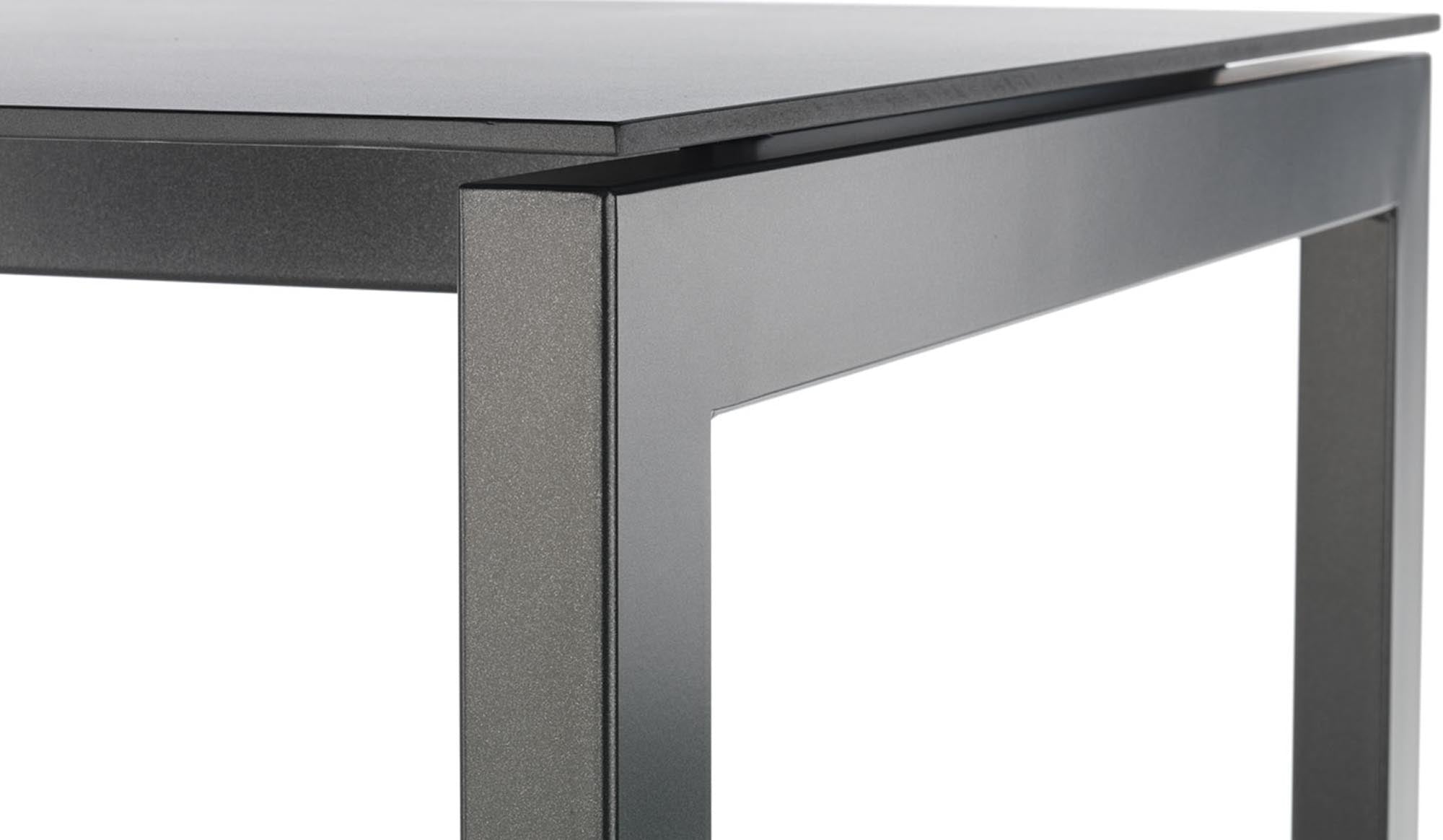 Hochwertiger Luzern Glasfaser-Gartentisch 220x100 cm von Schaffner: wetterfest, langlebig, flexibel, modernes Design, Schweizer Qualität – ideal für Garten, Balkon und Terrasse.