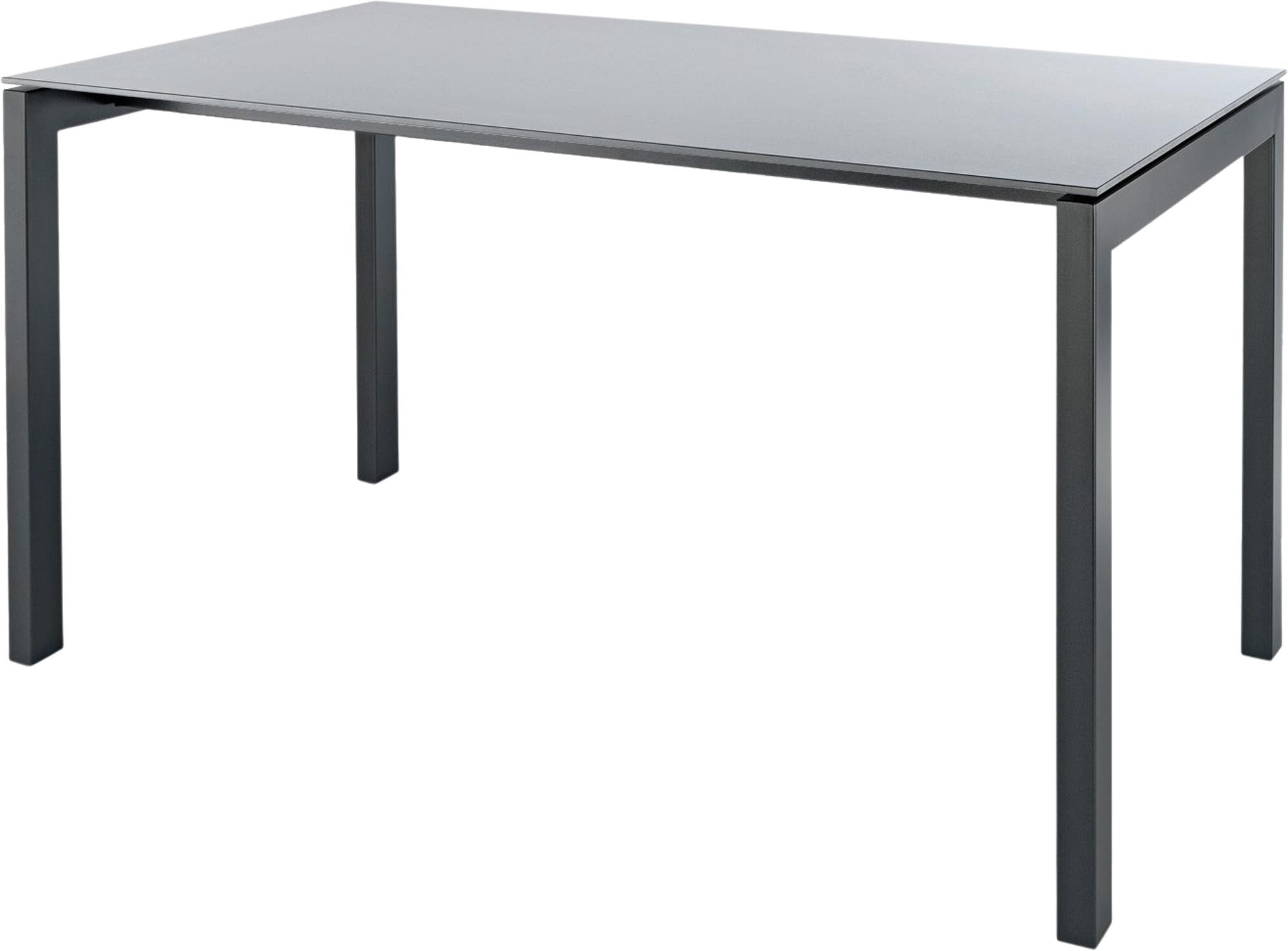 Luzern Glasfaser-Gartentisch 220x100 in Alusilber präsentiert im Onlineshop von KAQTU Design AG. Gartentisch ist von Schaffner