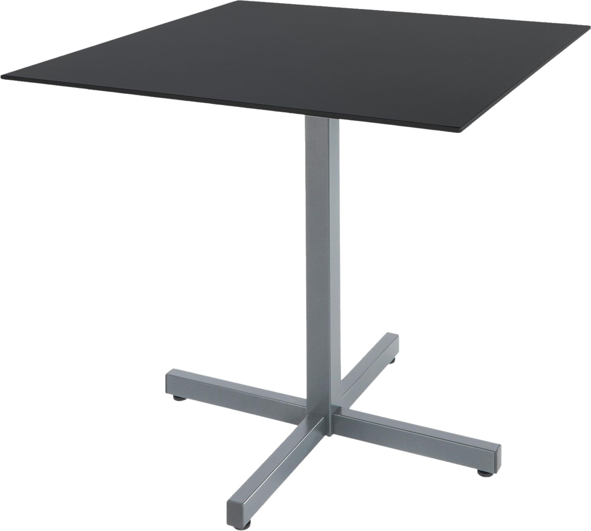 Luzern Glasfaser-Gartentisch 80x80 cm, klappbar, wetterfest, UV-beständig, langlebig, pflegeleicht, stilvoll, ideal für Garten und Terrasse.