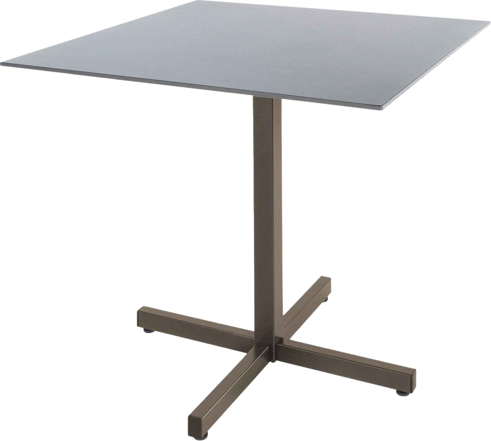 Luzern Glasfaser-Gartentisch 80x80, klappbar, wetterfest, langlebig, pflegeleicht, stilvoll, UV-beständig, Swiss Made – ideal für flexible Gartenmomente.