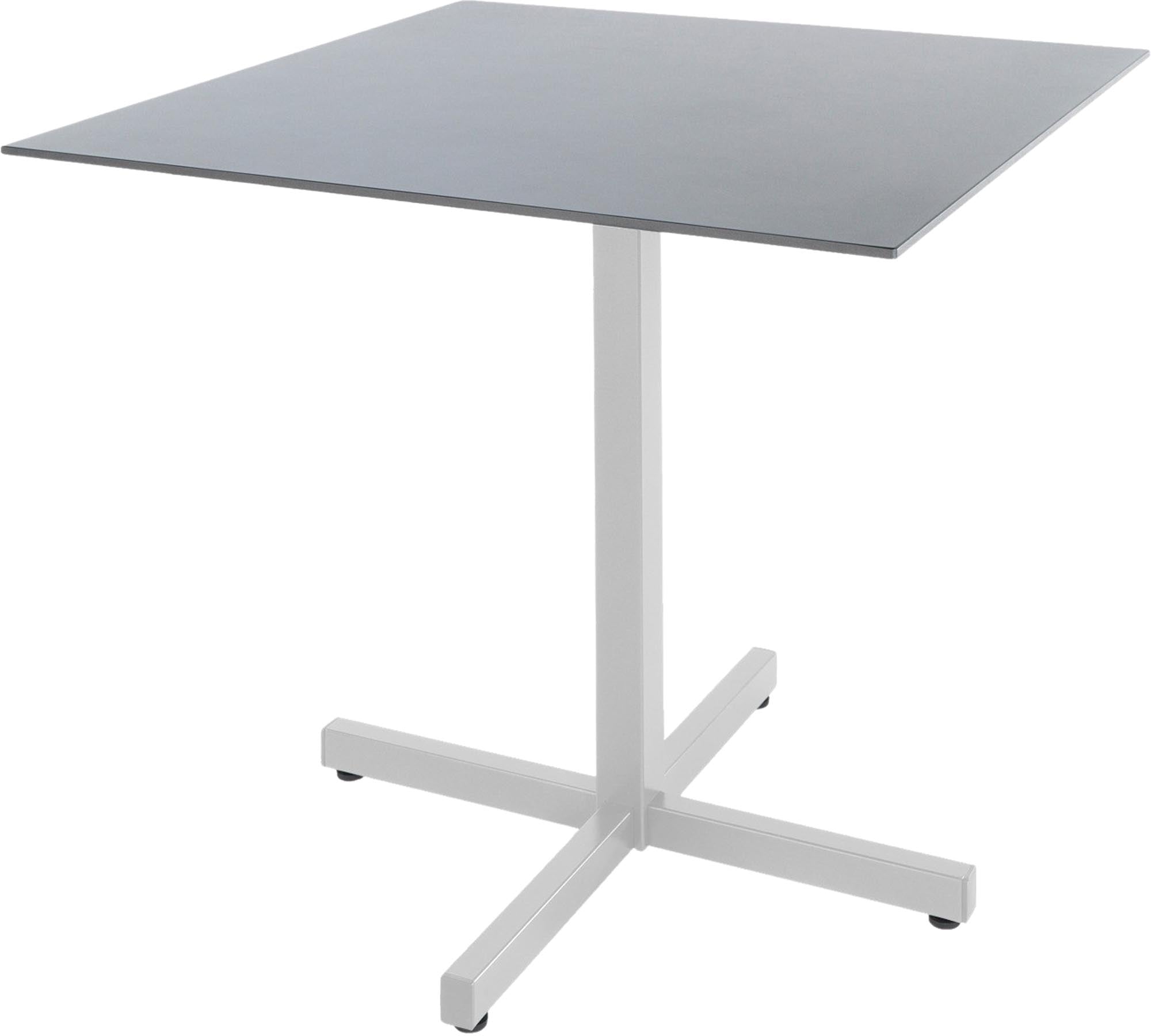 Luzern Glasfaser-Gartentisch 80x80 klappbar von Schaffner: wetterfest, langlebig, pflegeleicht, stilvoll und flexibel – ideal für den Outdoor-Bereich.