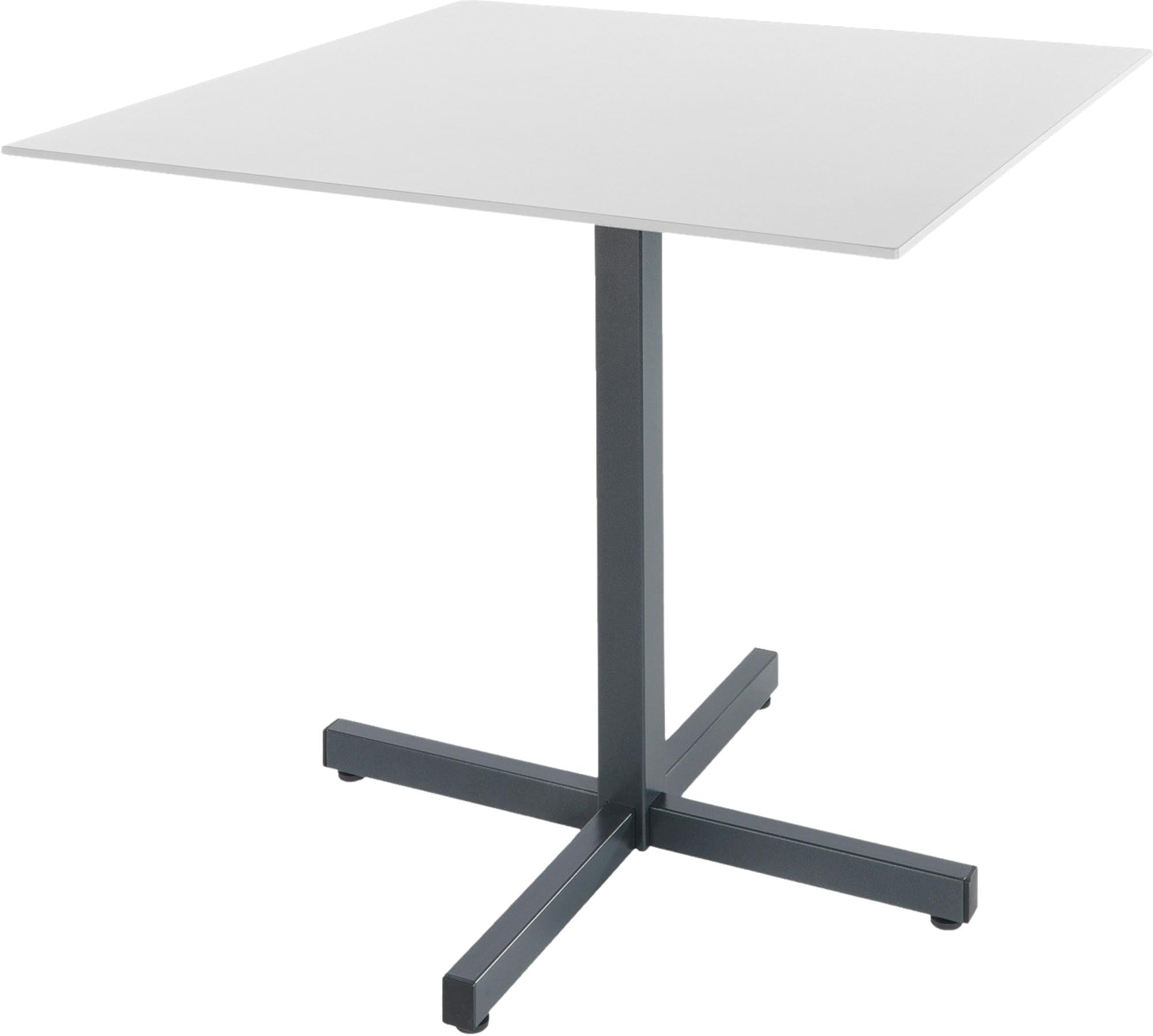 Luzern Glasfaser-Gartentisch 80x80 klappbar von Schaffner: wetterfest, langlebig, pflegeleicht, stilvoll, mit abklappbarer Funktion für flexible Gartengestaltung.