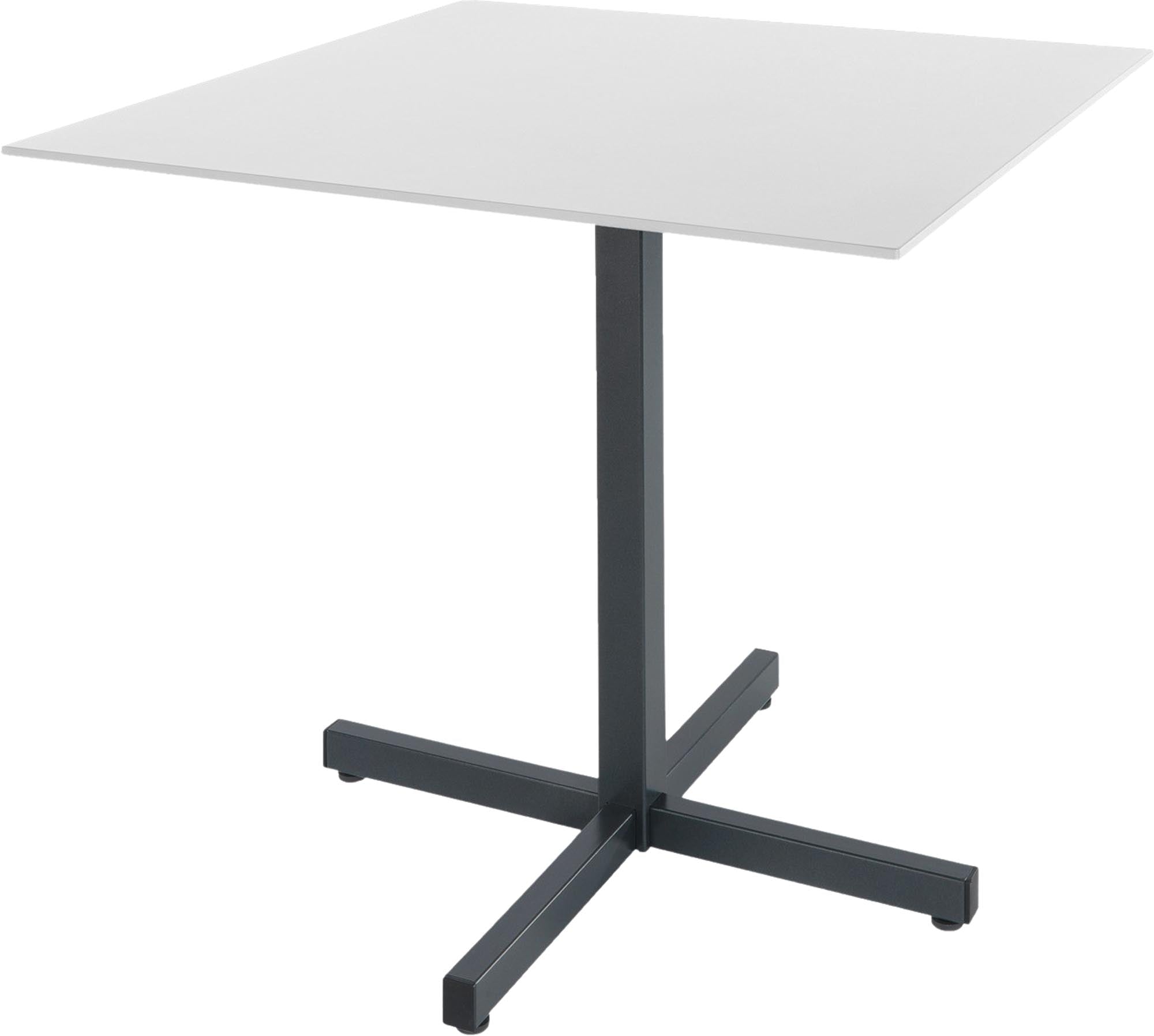 Luzern Glasfaser-Gartentisch 80x80 klappbar von Schaffner: wetterfest, langlebig, elegant, leicht zu pflegen und perfekt für flexible Outdoor-Gestaltung.