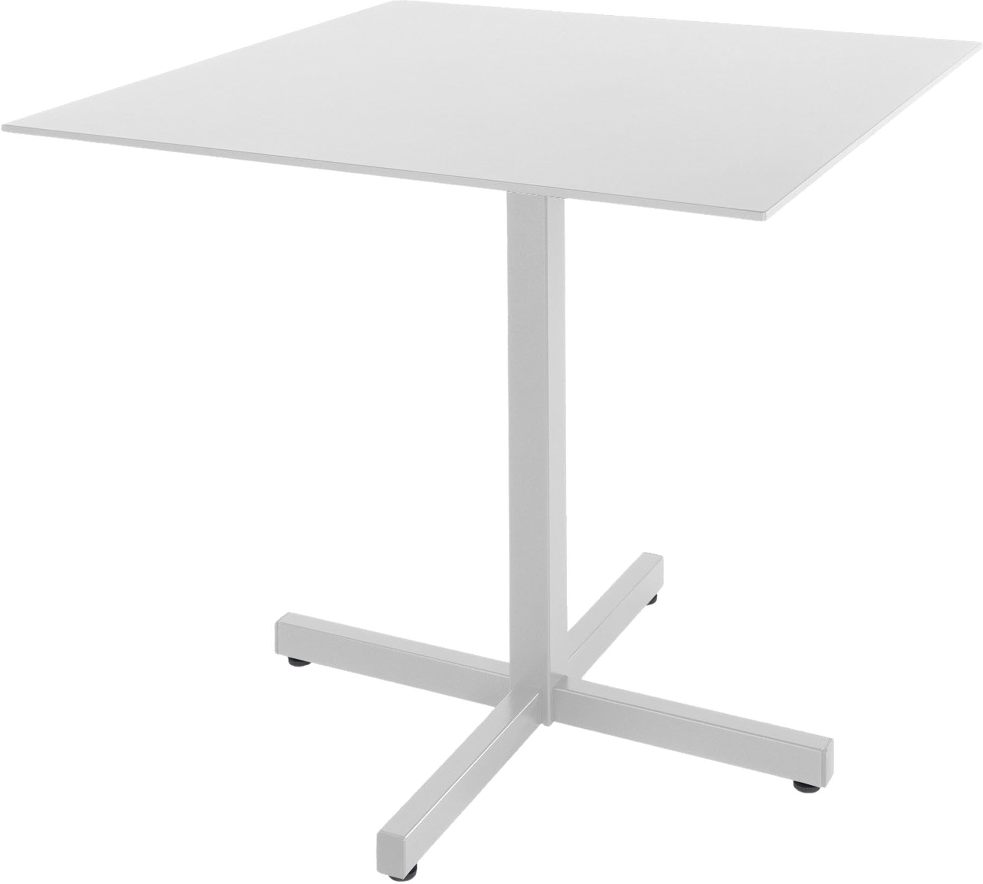 Eleganter Fiberglastisch Basel 80 x 80 von Schaffner – ideal für Garten und Balkon, wetterfest und pflegeleicht, perfekt für gesellige Stunden.