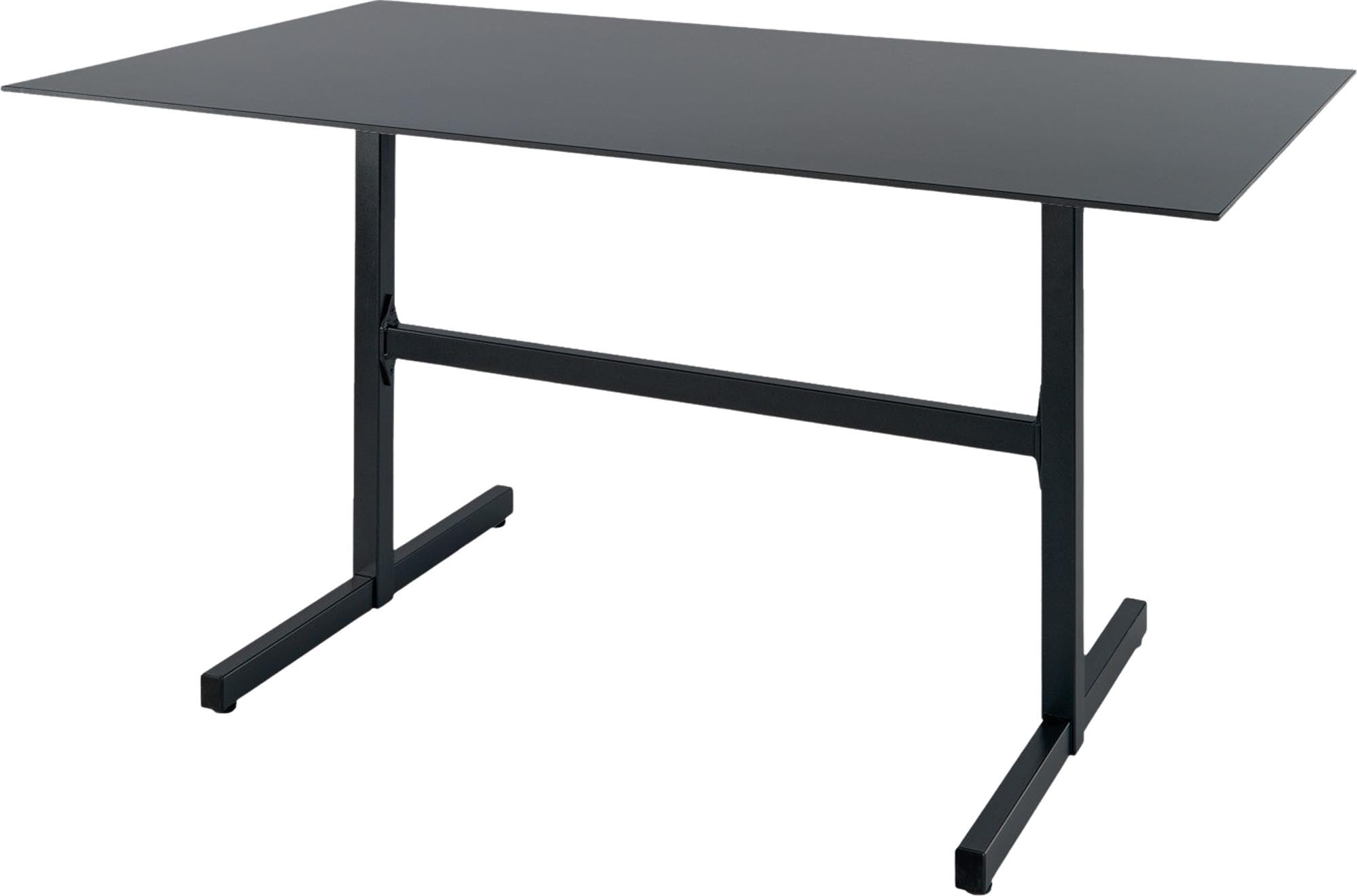 Luzern Glasfaser-Gartentisch Decor 120x80 klappbar in Graphit präsentiert im Onlineshop von KAQTU Design AG. Gartentisch ist von Schaffner