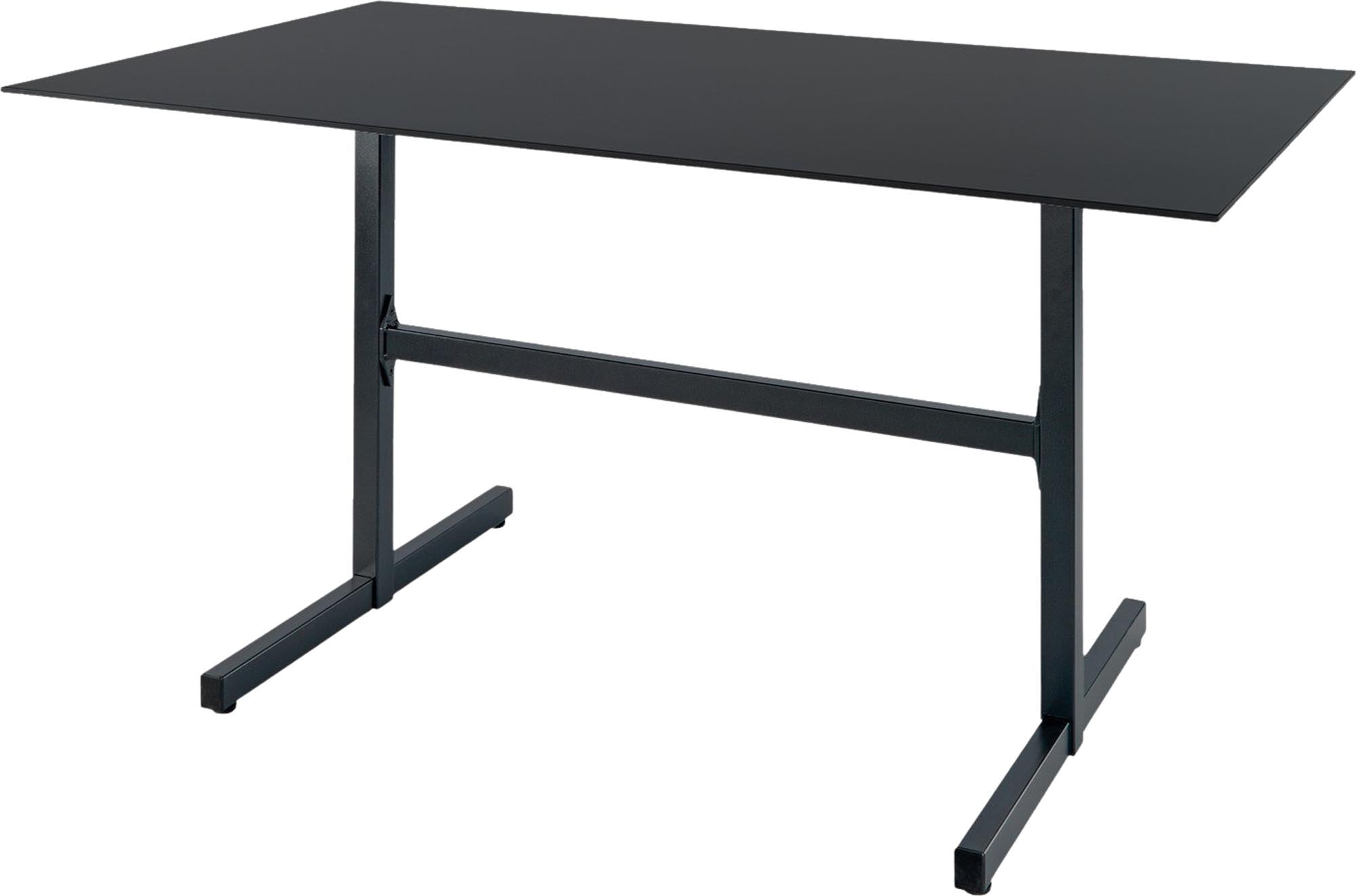 Luzern Glasfaser-Gartentisch Decor 120x80 klappbar in Anthrazit präsentiert im Onlineshop von KAQTU Design AG. Gartentisch ist von Schaffner