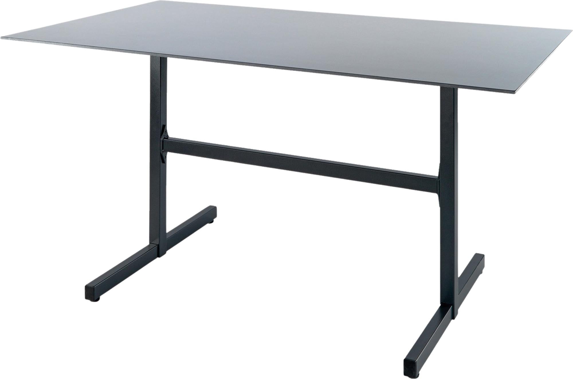 Luzern Glasfaser-Gartentisch 120x80 cm, klappbar, wetterfest, langlebig und stilvoll. Ideal für Garten, Balkon und Terrasse. Schweizer Qualität.