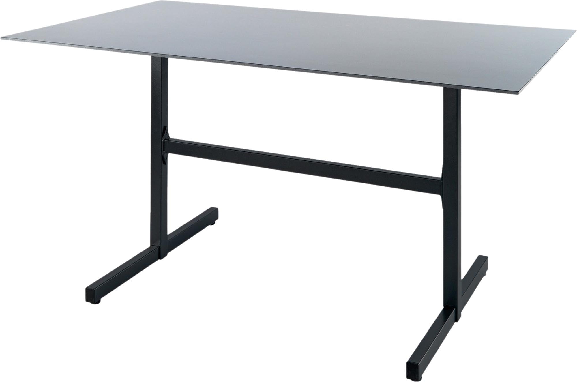 Eleganter, wetterfester Luzern Glasfaser-Gartentisch 120x80 cm, klappbar und langlebig. Perfekt für Garten, Balkon und Terrasse – Schweizer Qualität.