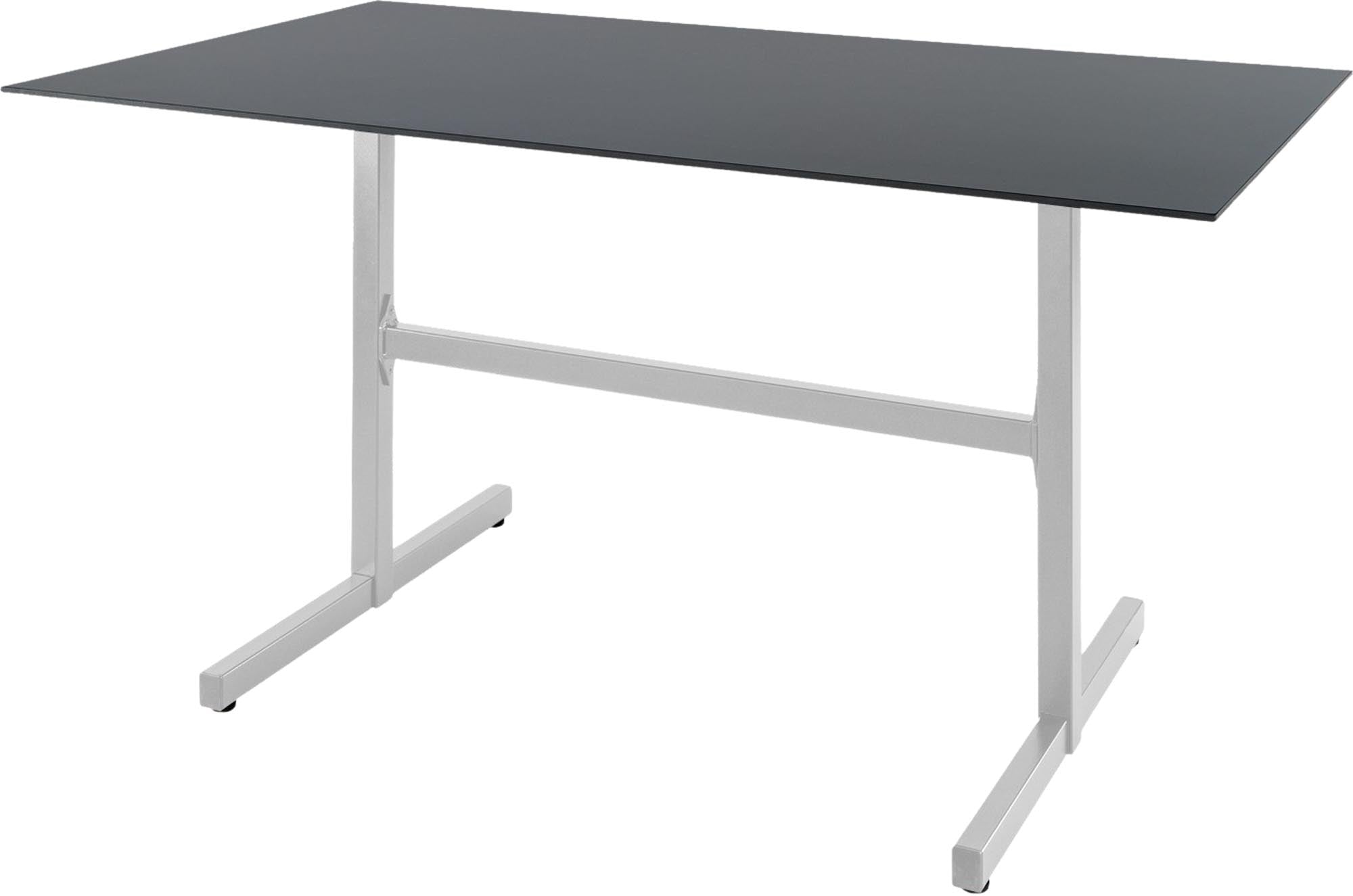 Luzern Glasfaser-Gartentisch Decor 140x80 klappbar in Graphit / Weiss präsentiert im Onlineshop von KAQTU Design AG. Gartentisch ist von Schaffner