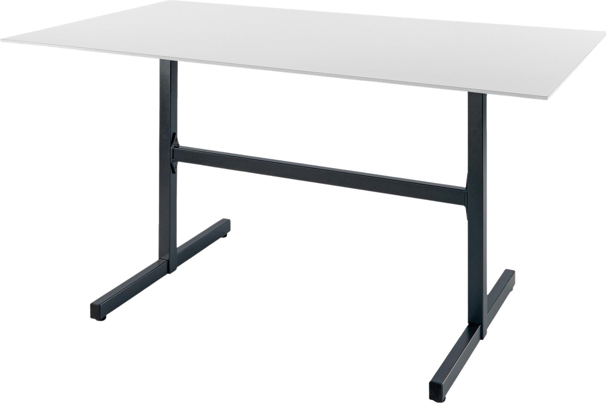 Luzern Glasfaser-Gartentisch Decor 140x80 klappbar in Weiss / Anthrazit präsentiert im Onlineshop von KAQTU Design AG. Gartentisch ist von Schaffner