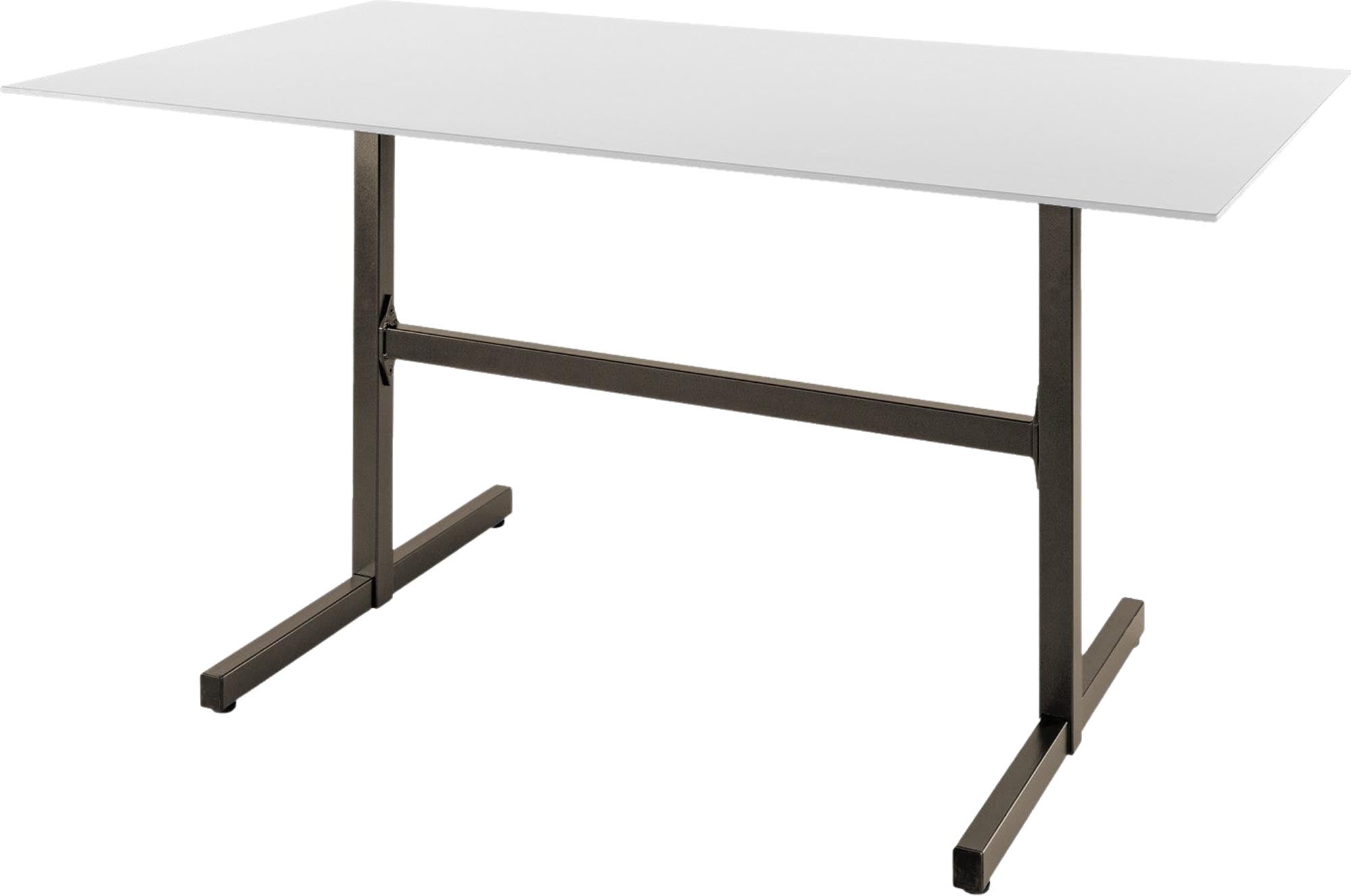 Luzern Glasfaser-Gartentisch Decor 140x80 klappbar in Weiss präsentiert im Onlineshop von KAQTU Design AG. Gartentisch ist von Schaffner