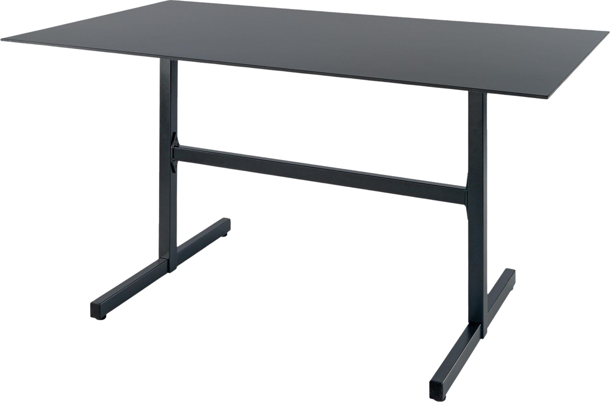 Eleganter, wetterfester Fiberglastisch 160x90 cm, ideal für Garten & Balkon. Abklappbar, pflegeleicht, stabil.